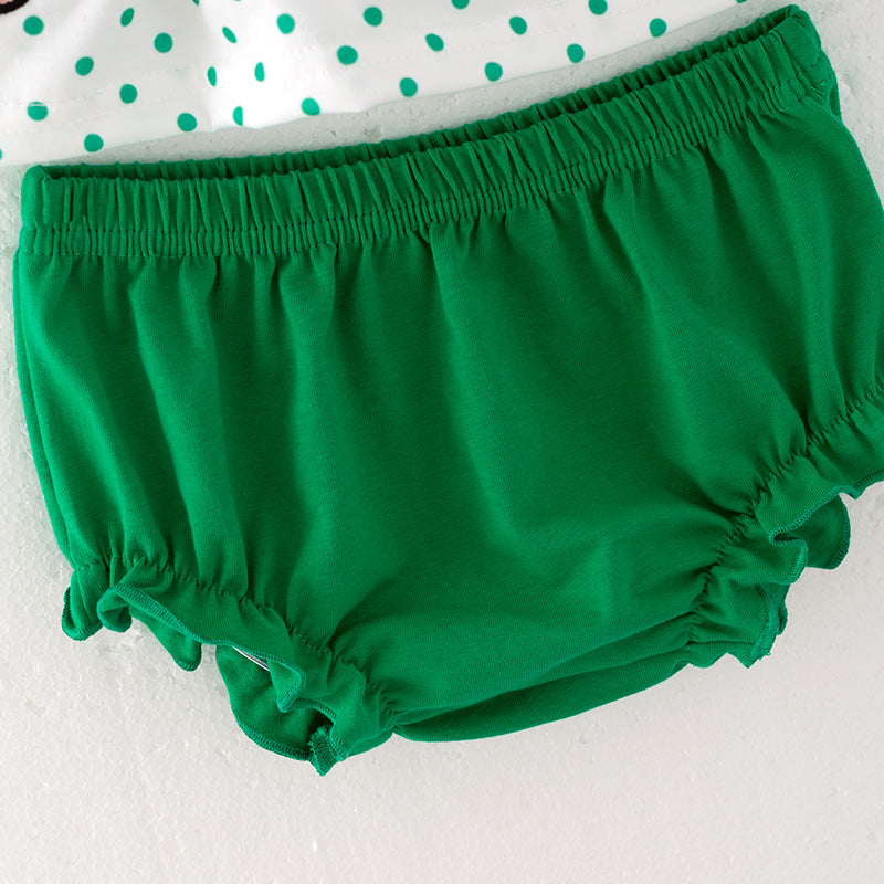 (In Stock A5-2-3) Baby Girls Christmas Cartoon Embroided Romper Set