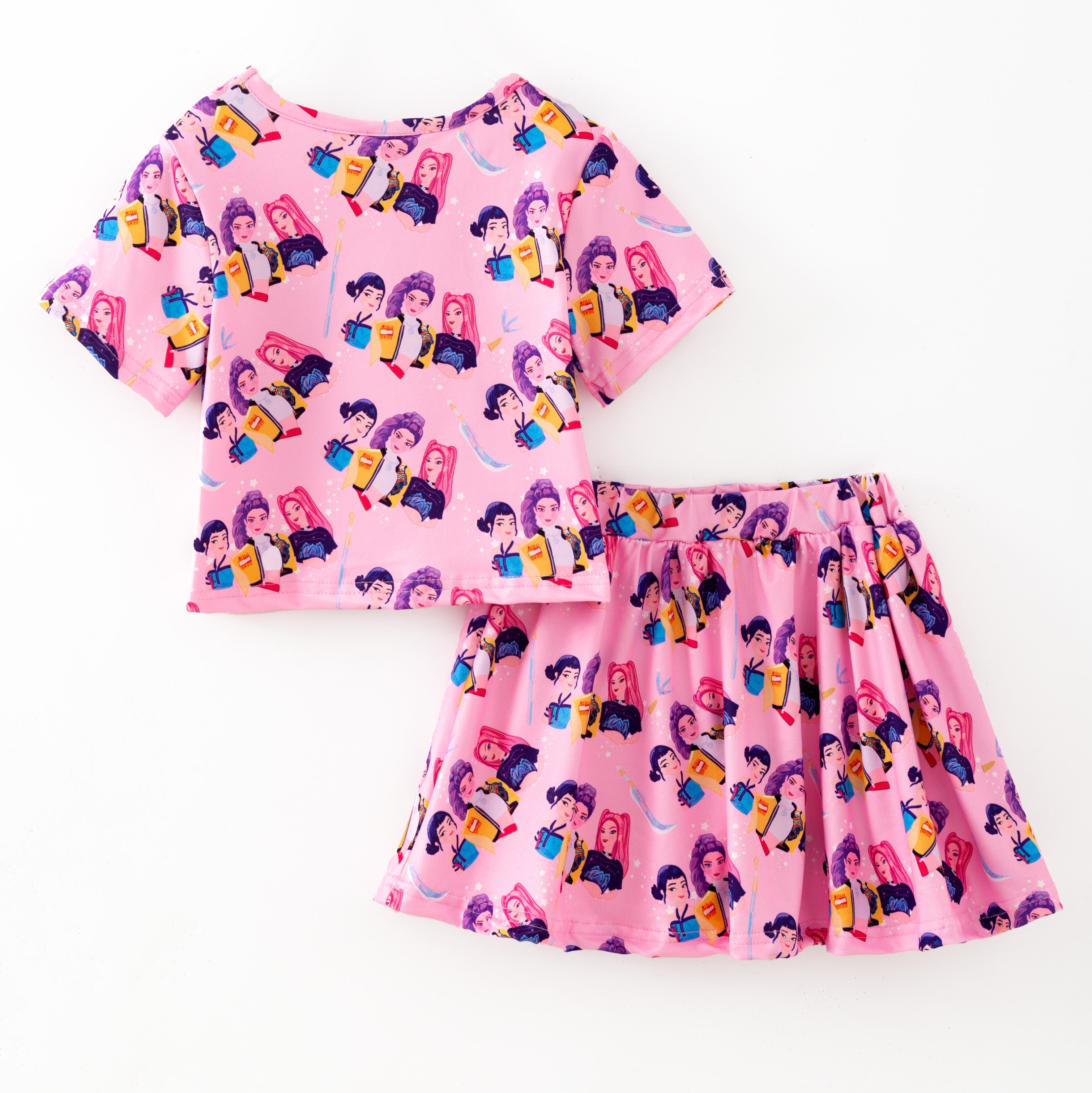 (Pre Order,Prepack Zone)Girls Movie Character Print Dress,Set&Top(Mix Size)