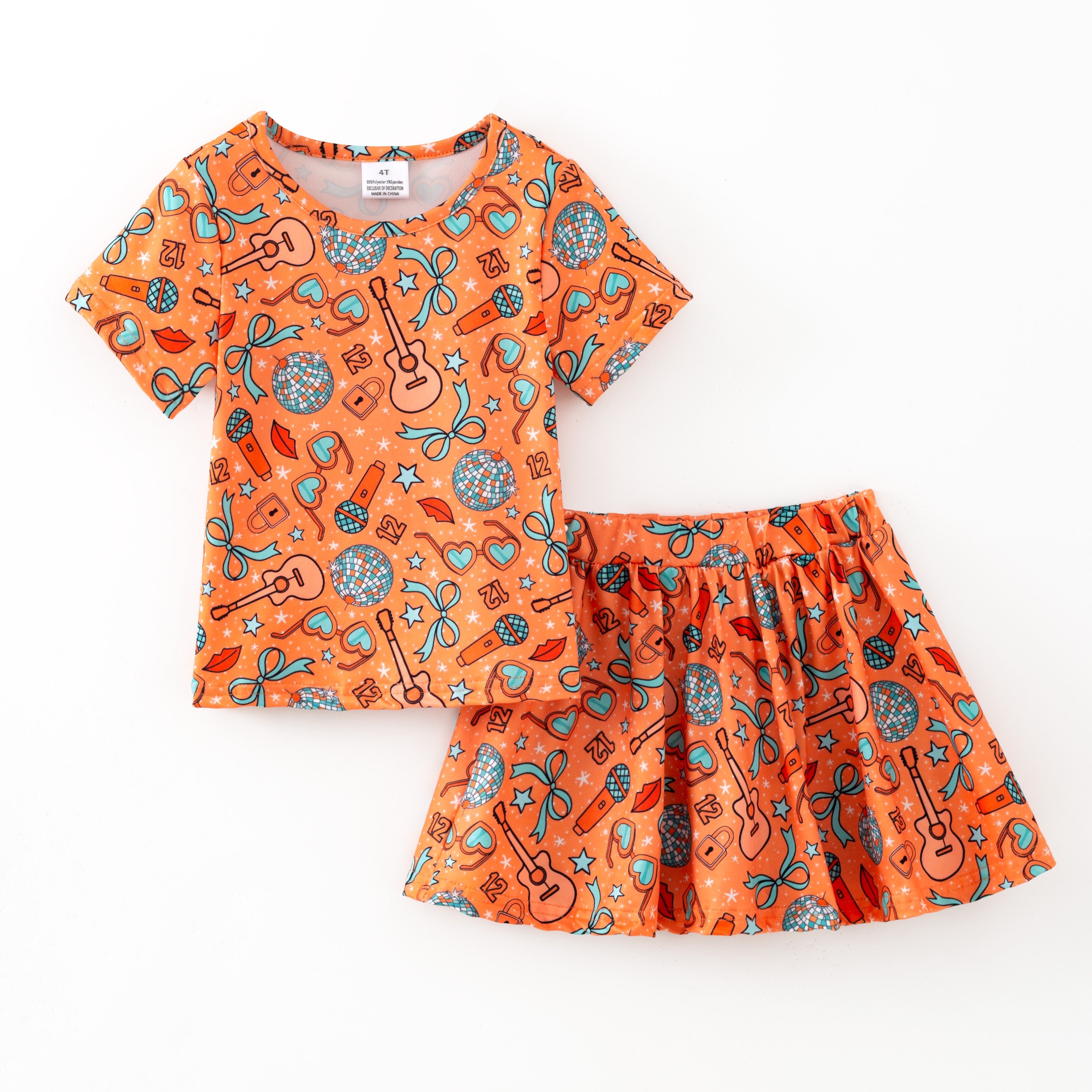 (Pre Order,Prepack Zone)Girls TS Print Pajamas&Set(Mix Size)