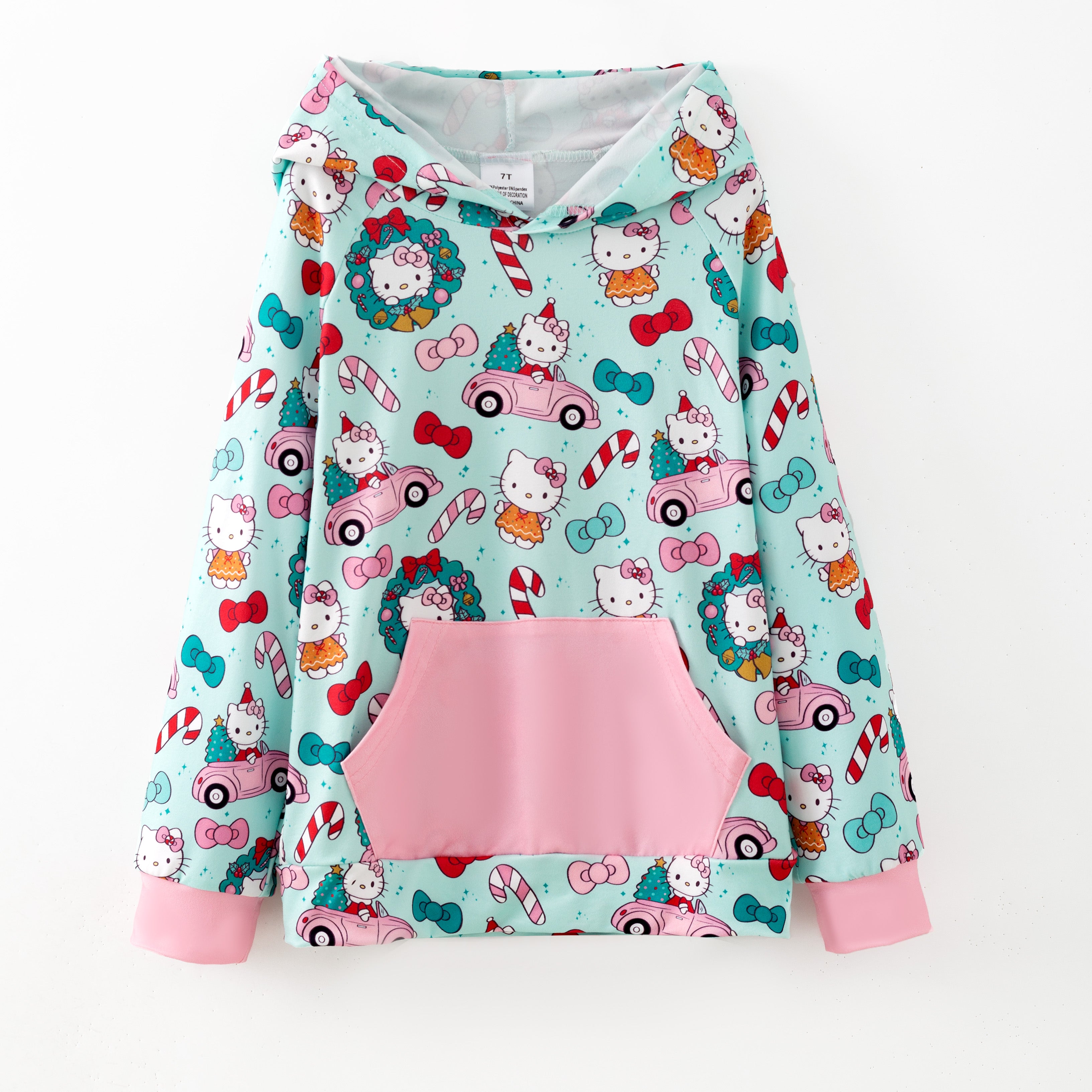 (Pre Order,Prepack Zone)Girls Cartoon Print Pajamas&Top(Mix Size)