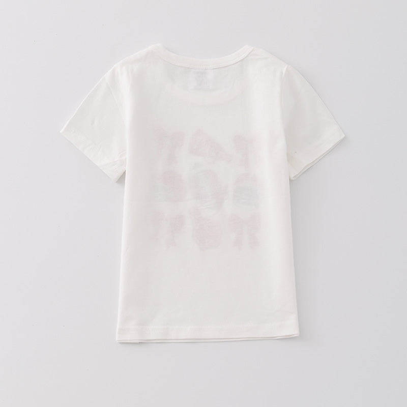 (In Stock)Girls Football Print T-shirt