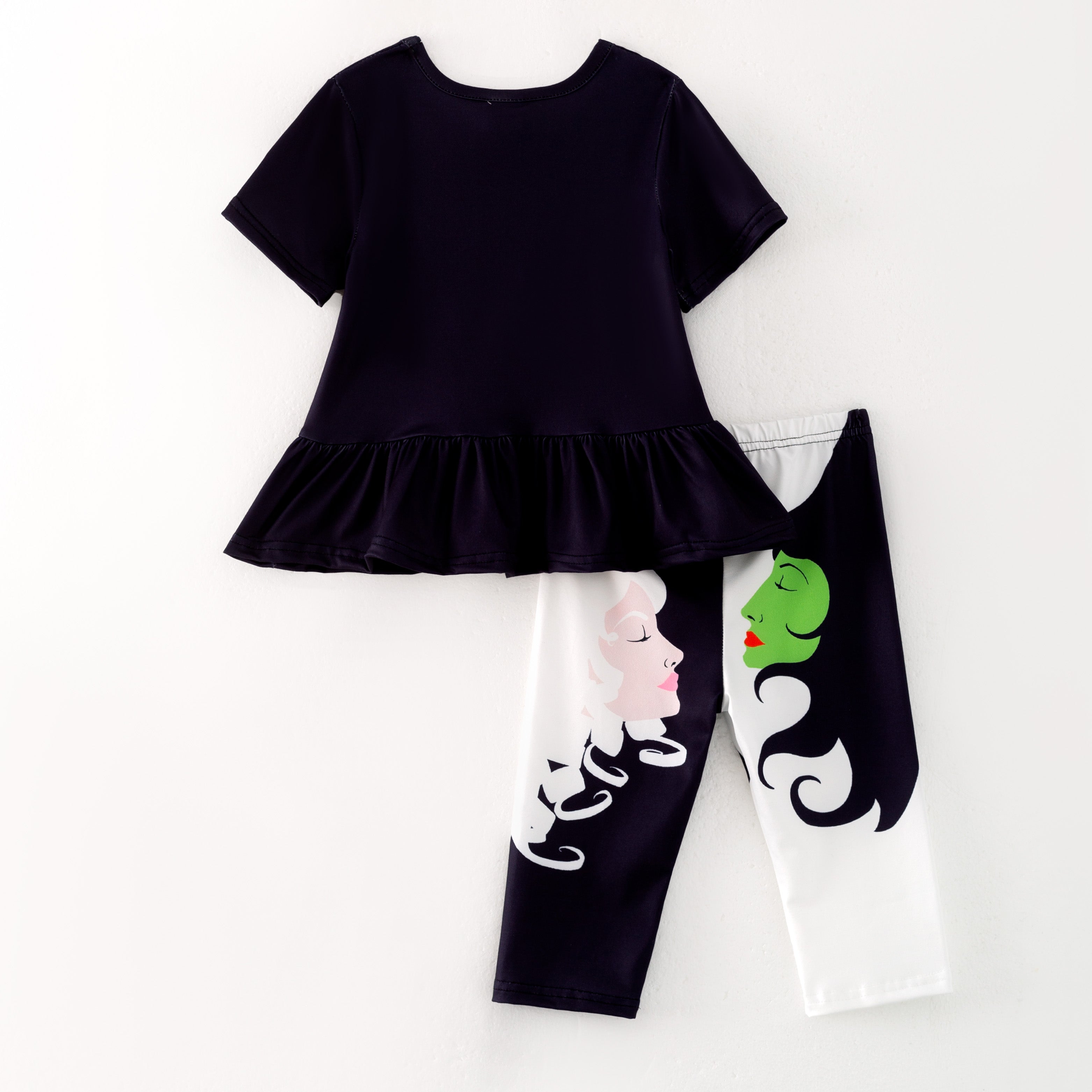 (Pre Order)Girls Spring and Summer Movie Character Print Capris Set