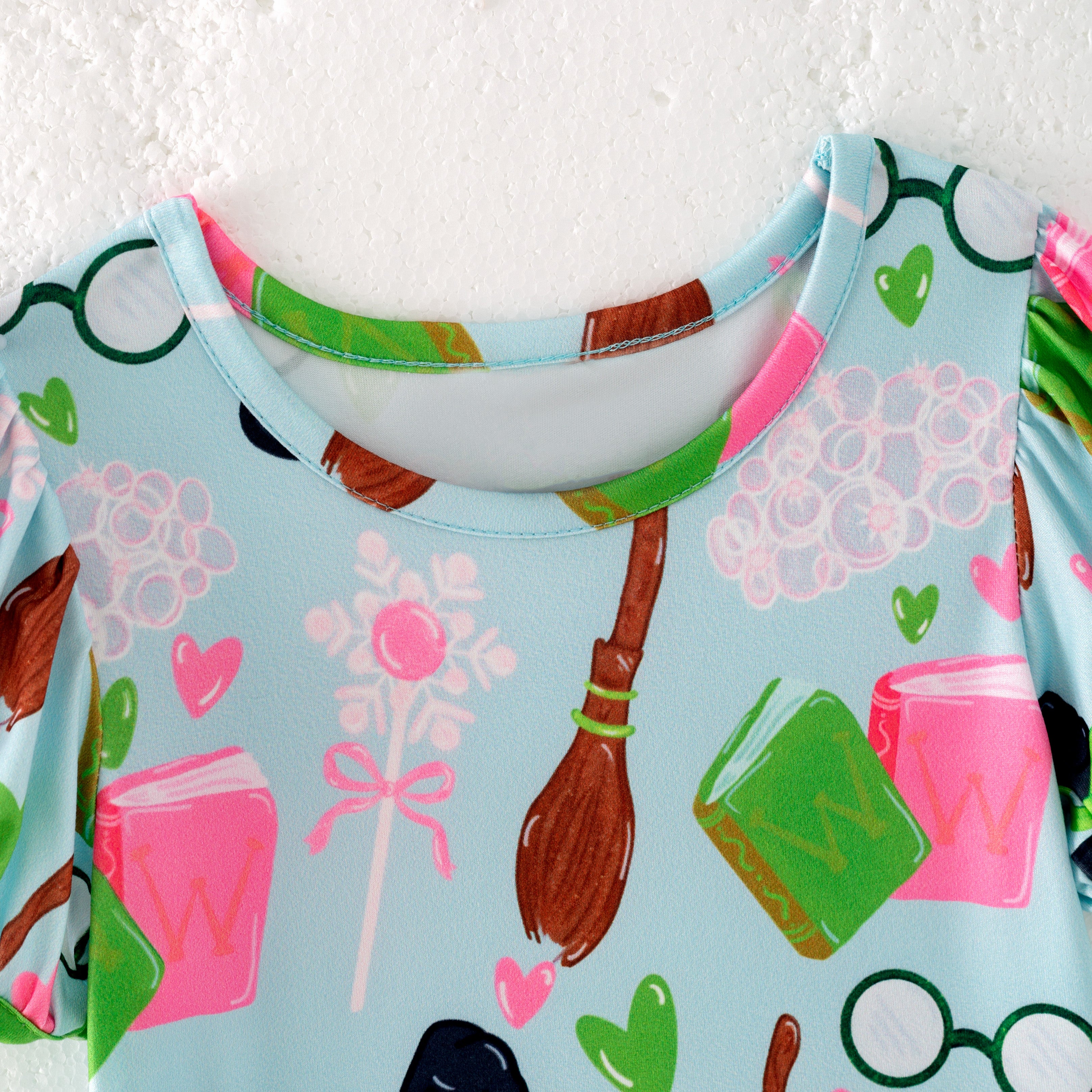 (Pre Order)Girls Spring and Summer Movie Character Print Dress