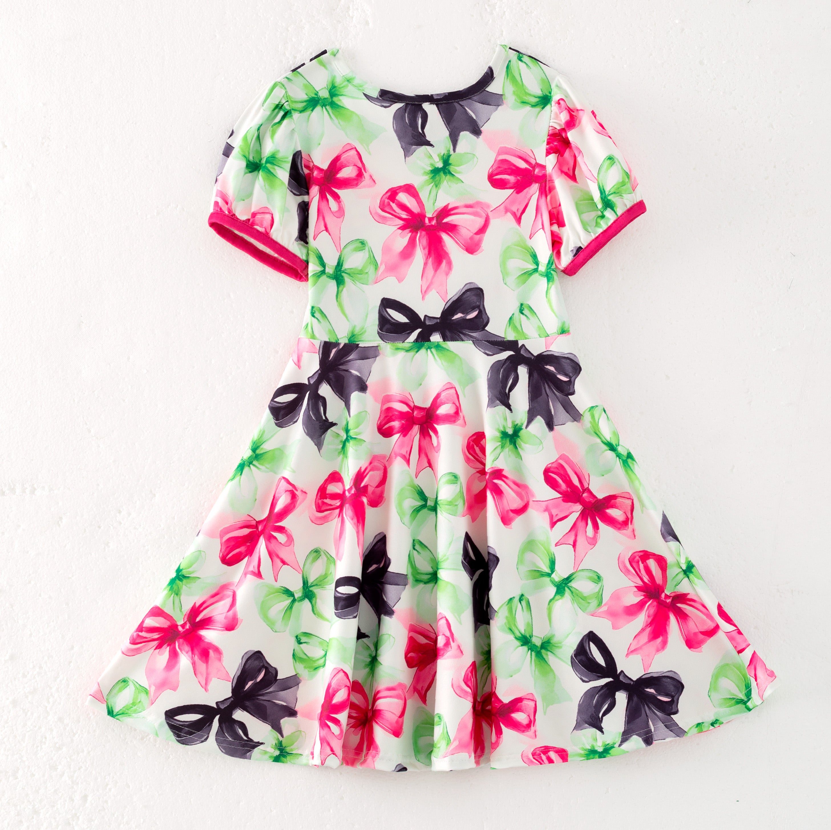 (Pre Order)Girls Spring and Summer Movie Character Print Dress