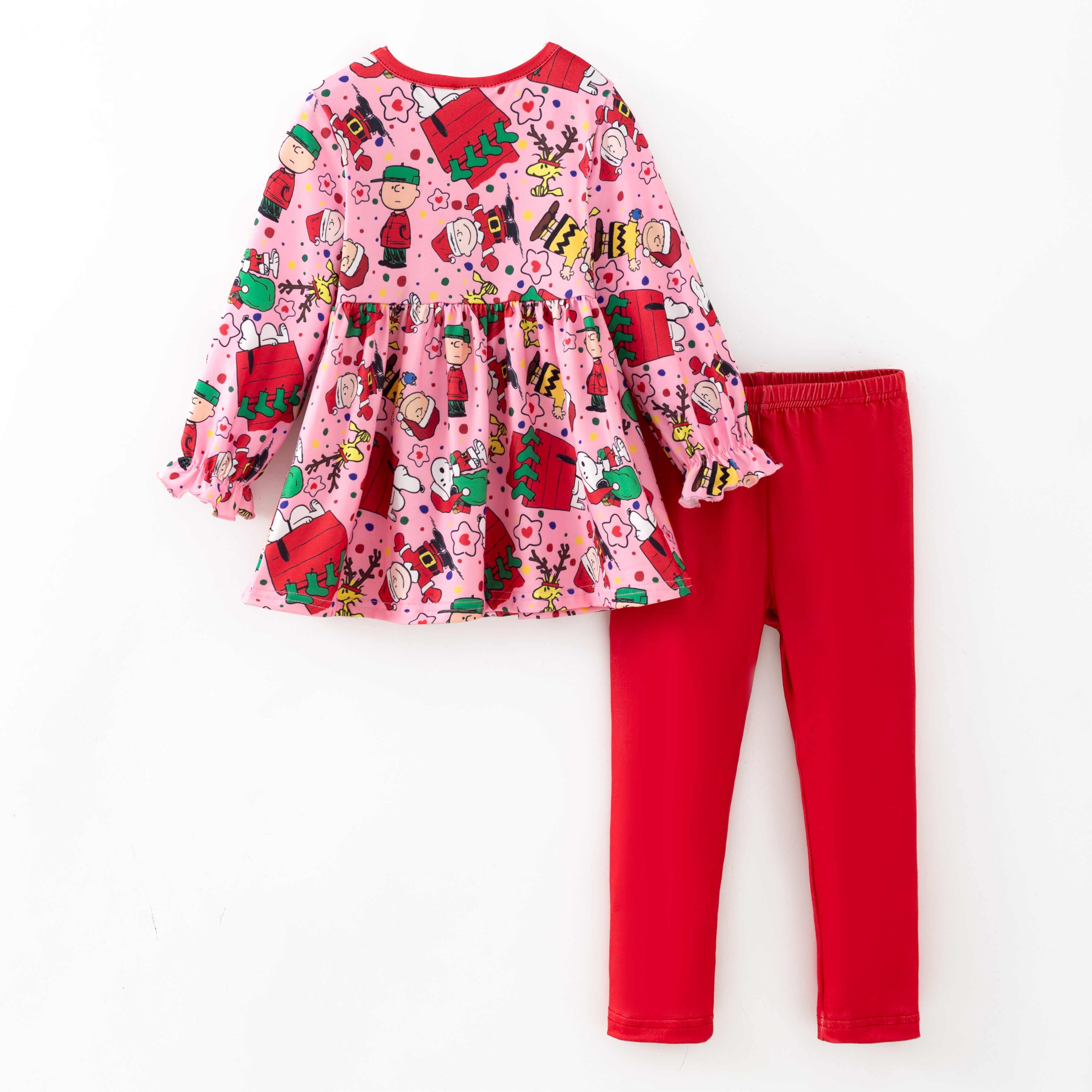 (Pre Order,Prepack Zone)Girls Christmas Print Outfit Set(Mix Size)