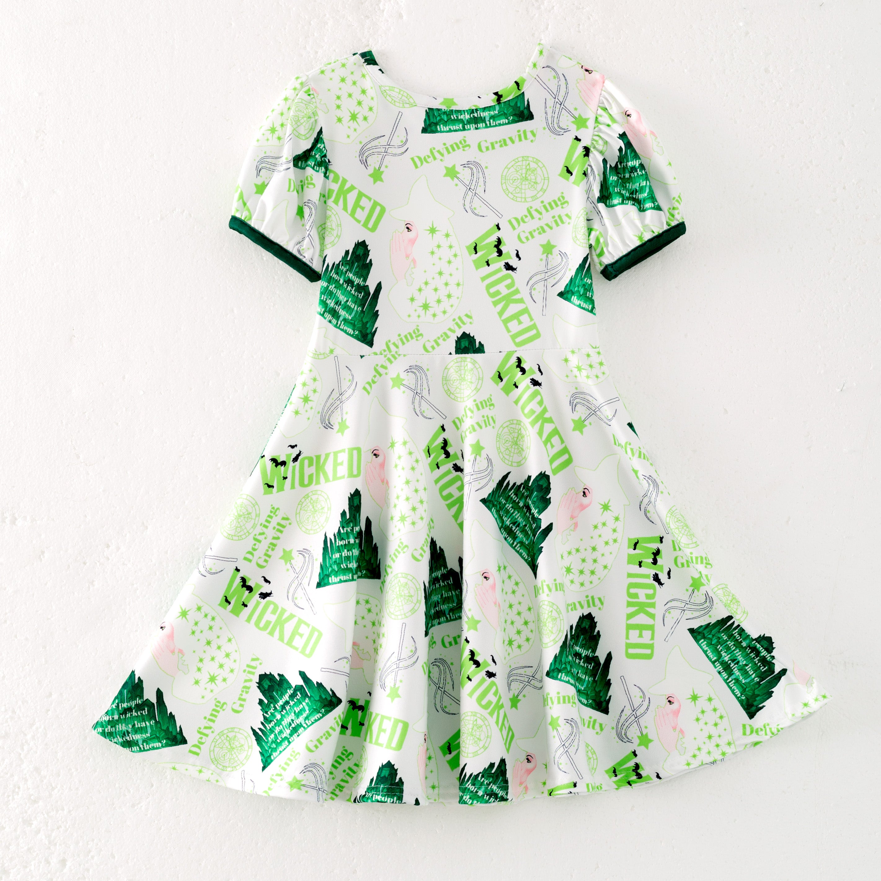 (Pre Order)Girls Spring and Summer Movie Character Print Dress