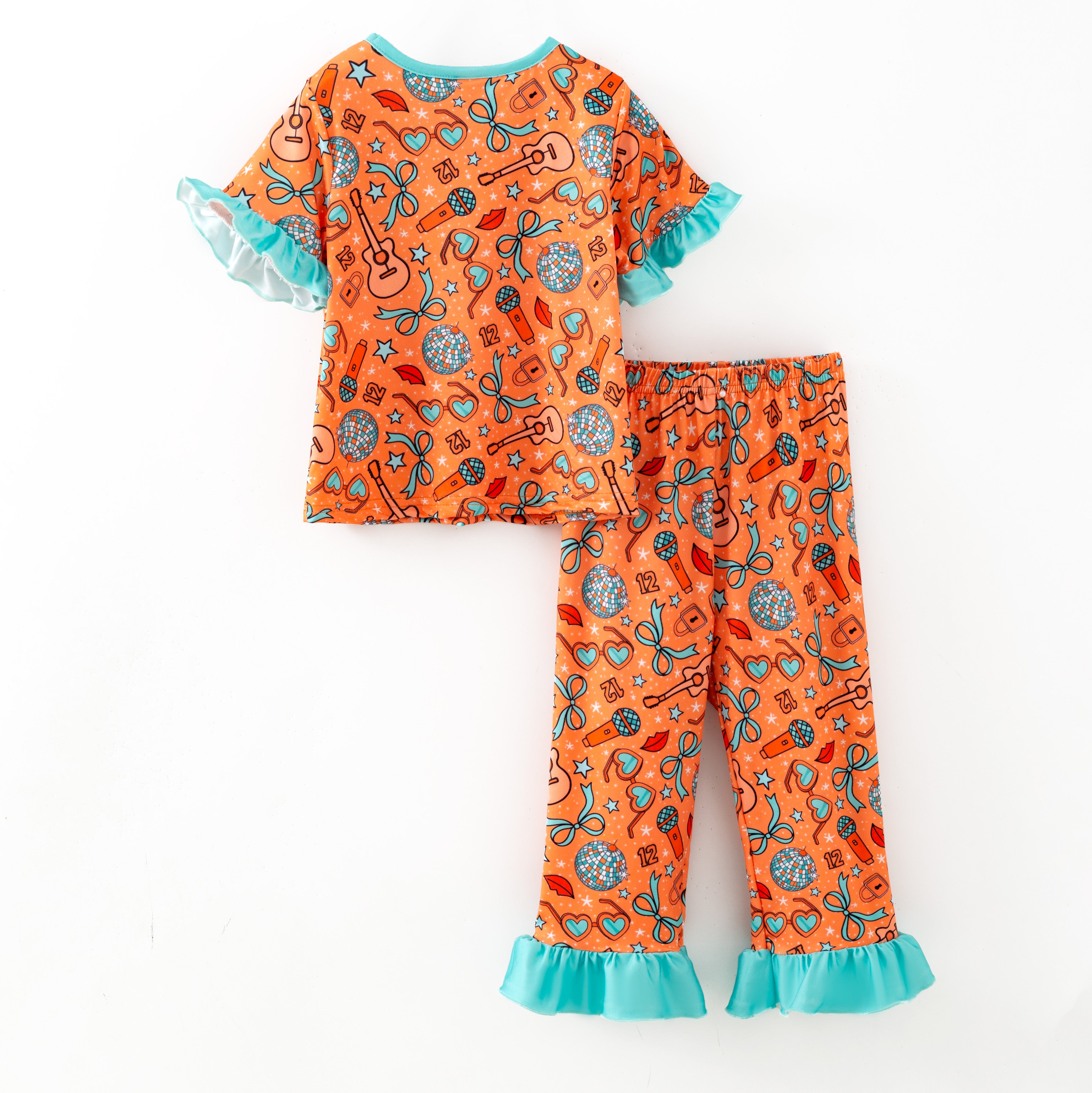 (Pre Order,Prepack Zone)Girls TS Print Pajamas&Set(Mix Size)