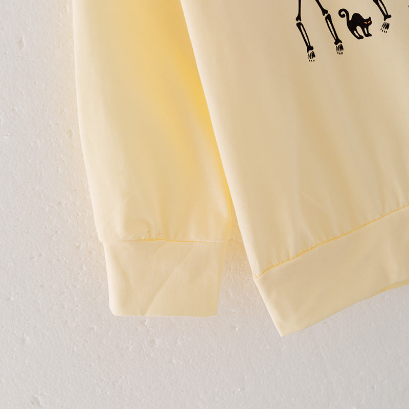 (In Stock Q2-5-2)Girls Halloween Print Cotton Top