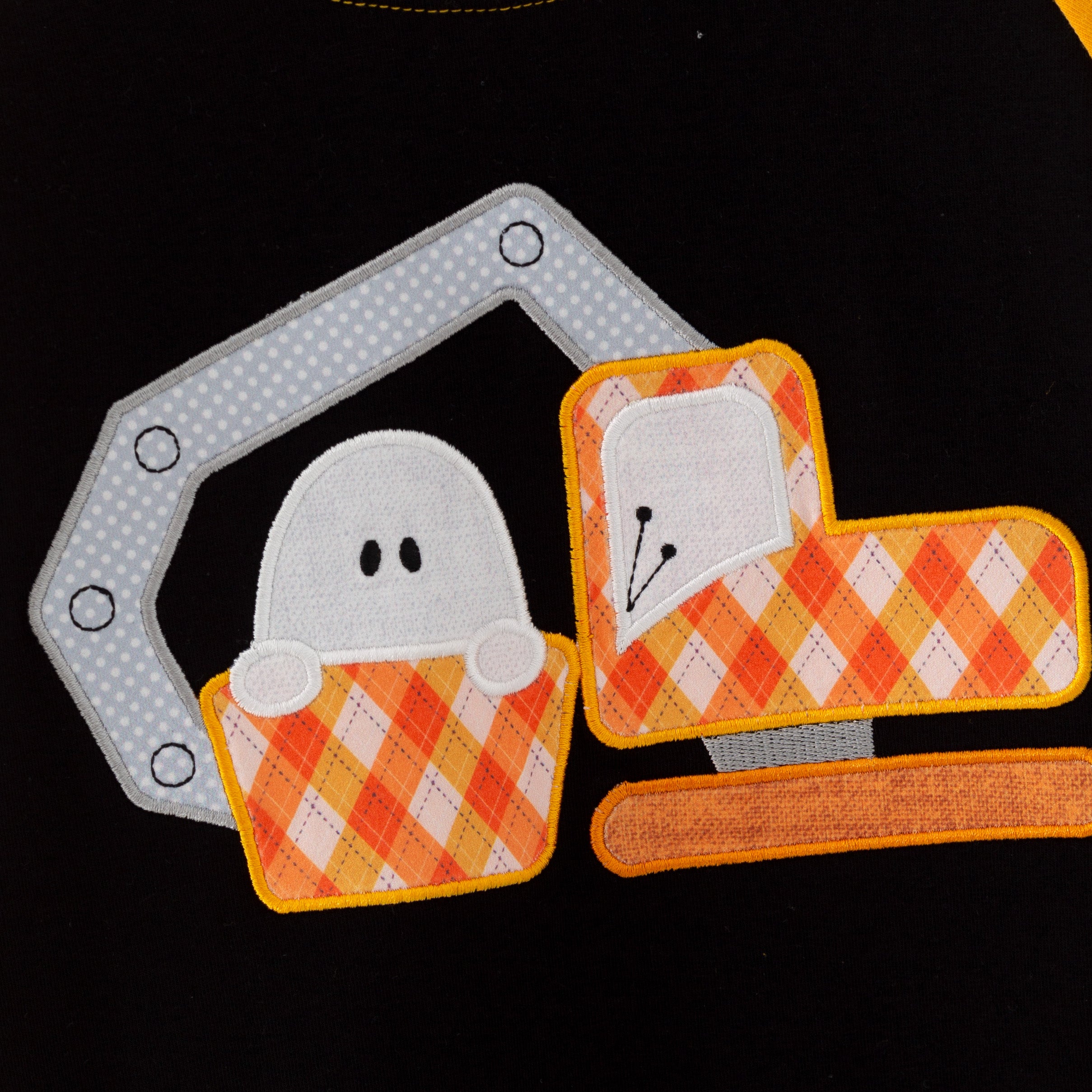 (In Stock)Boys Halloween Applique Cotton Top