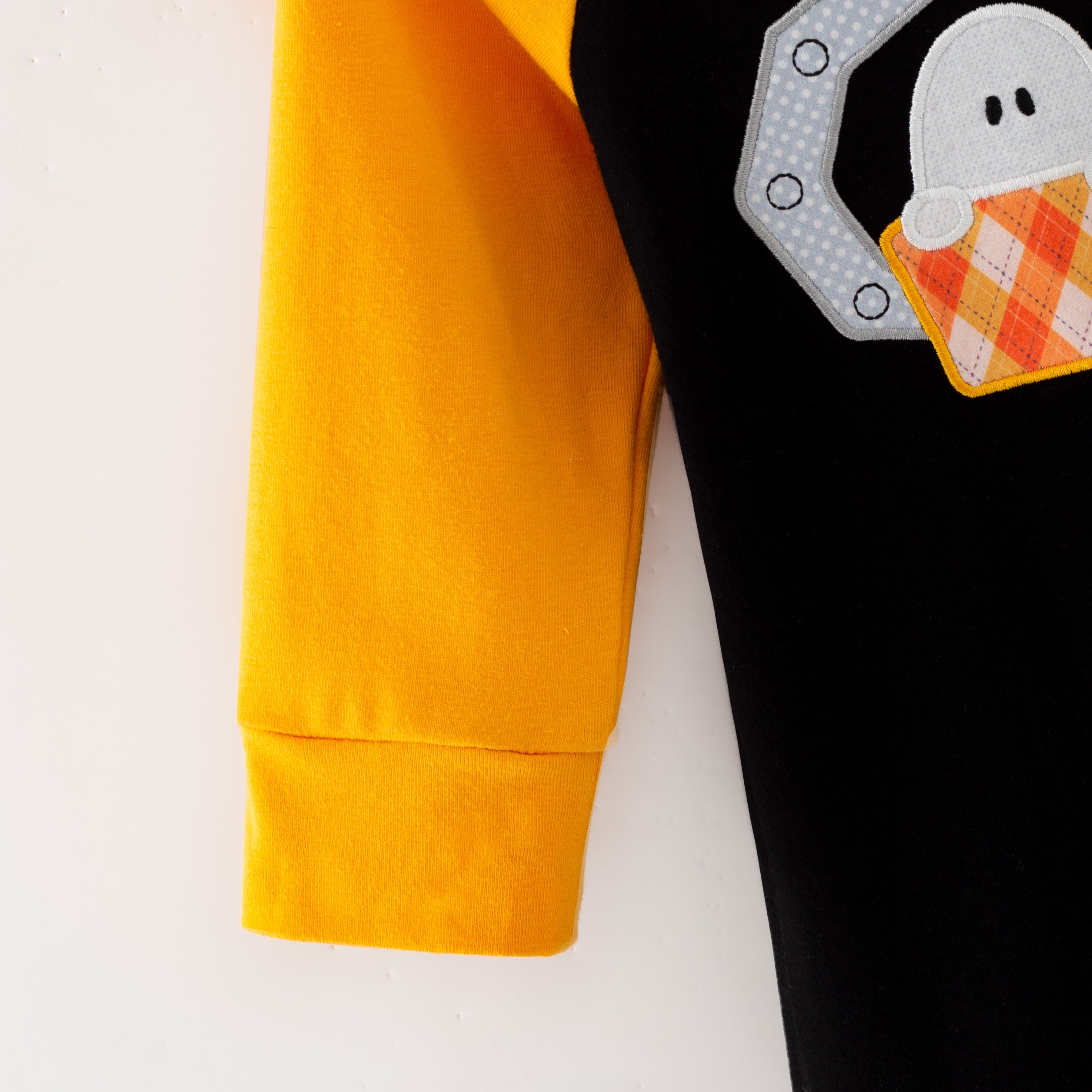 (In Stock)Toddler Boys Halloween Applique Cotton Romper