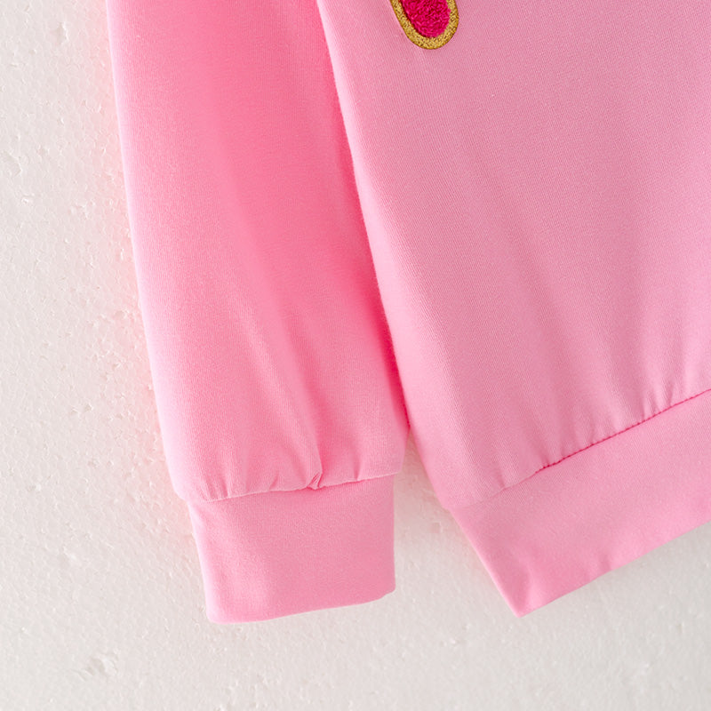 (In Stock L28-3-2)Girls Christmas MERRY Chenille Patches Outfit Set