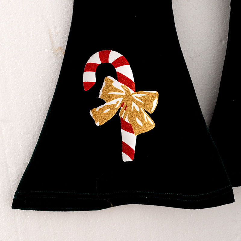 (In Stock L28-3-2)Girls Christmas MERRY Chenille Patches Outfit Set