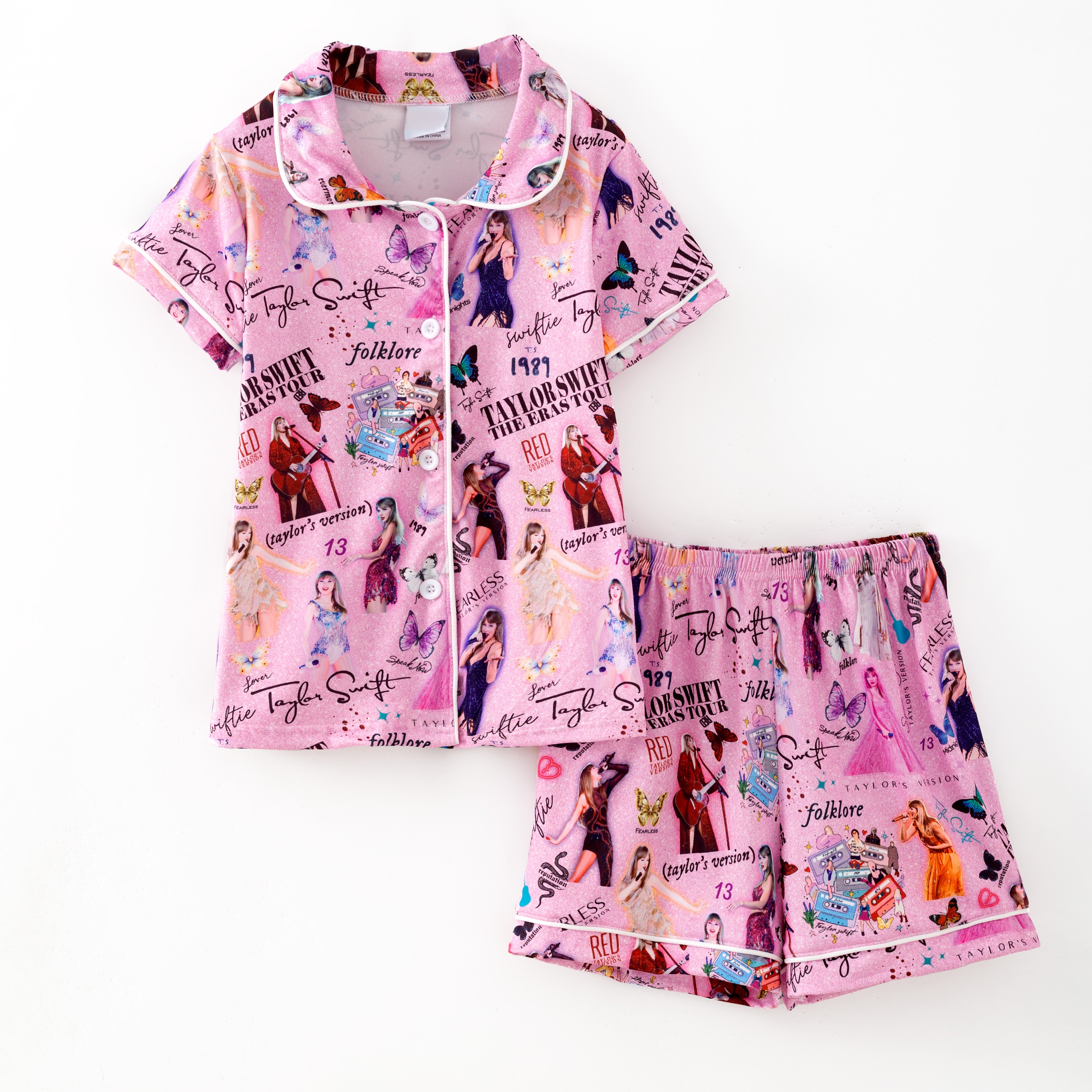 (Pre Order,Prepack Zone)Girls TS Print Hoodie&Pajamas(Mix Size)