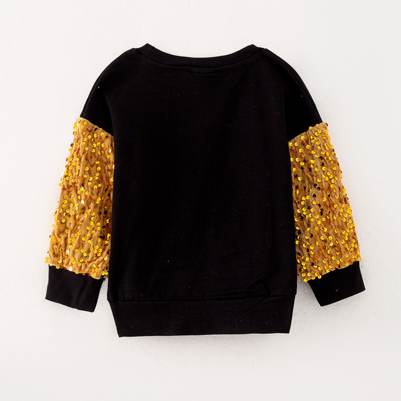 (In Stock L34-2-3)Girls Christmas JESUS Print Top