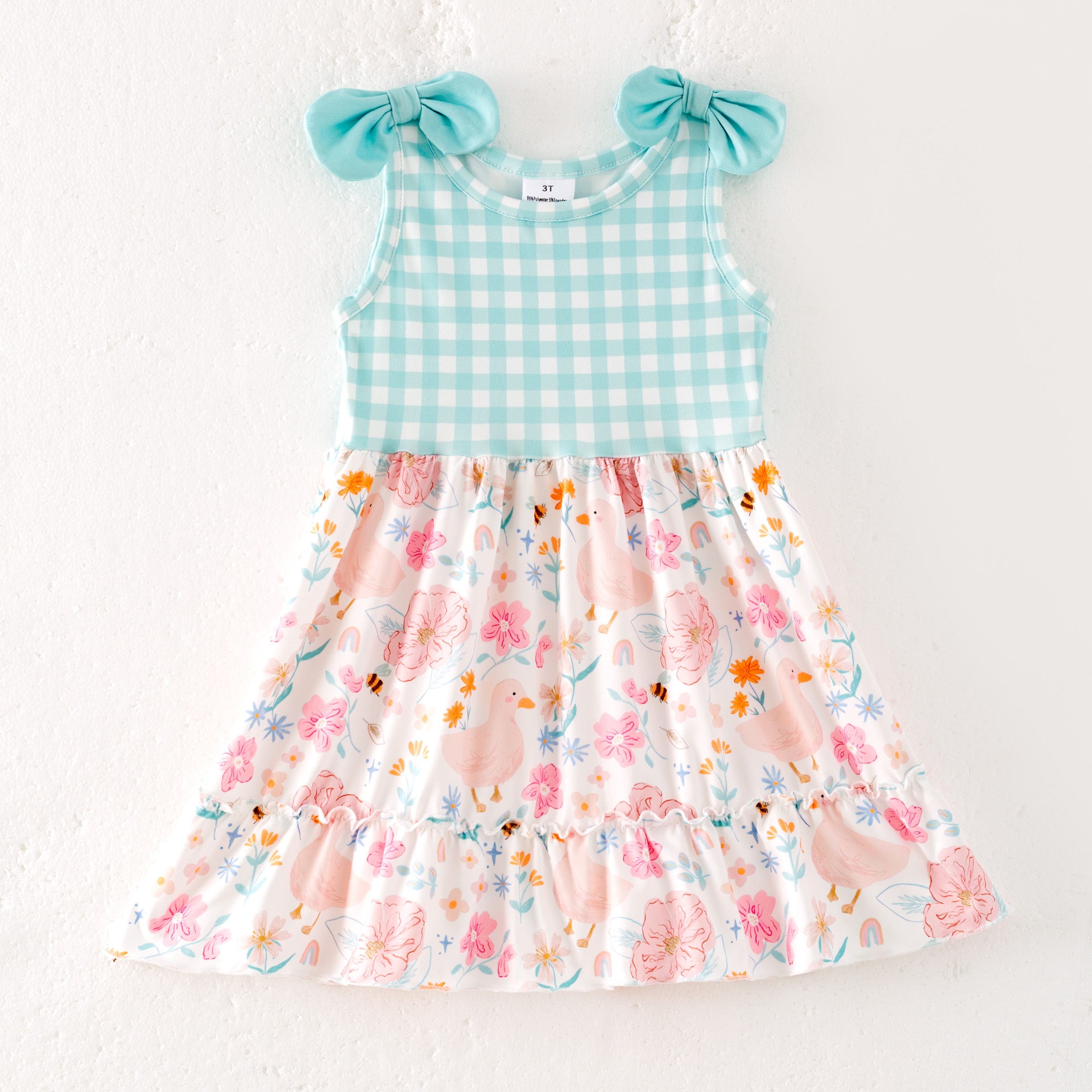 (Pre Order)Girls Spring and Summer Farm&Puppy Print Dress