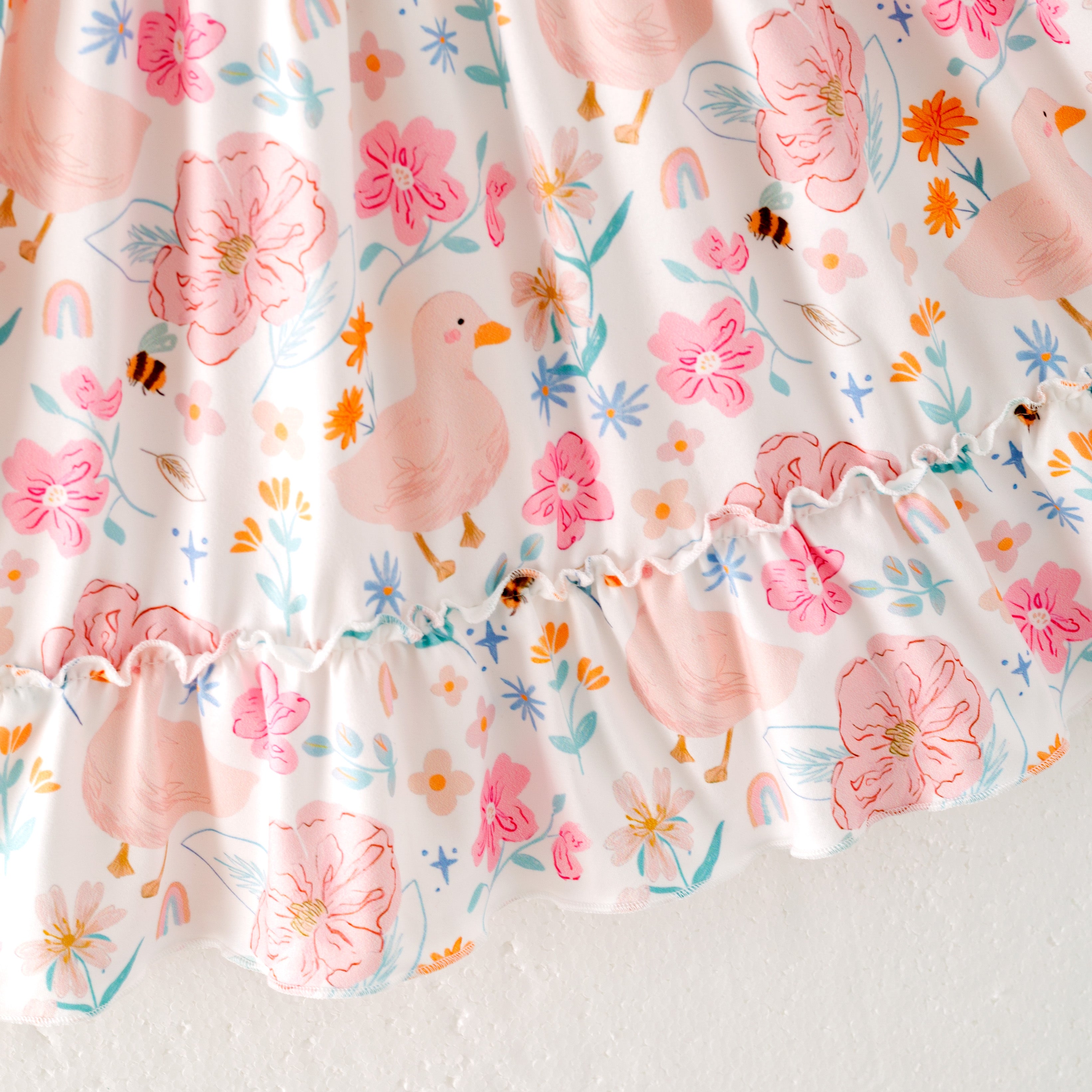 (Pre Order)Girls Spring and Summer Farm&Puppy Print Dress