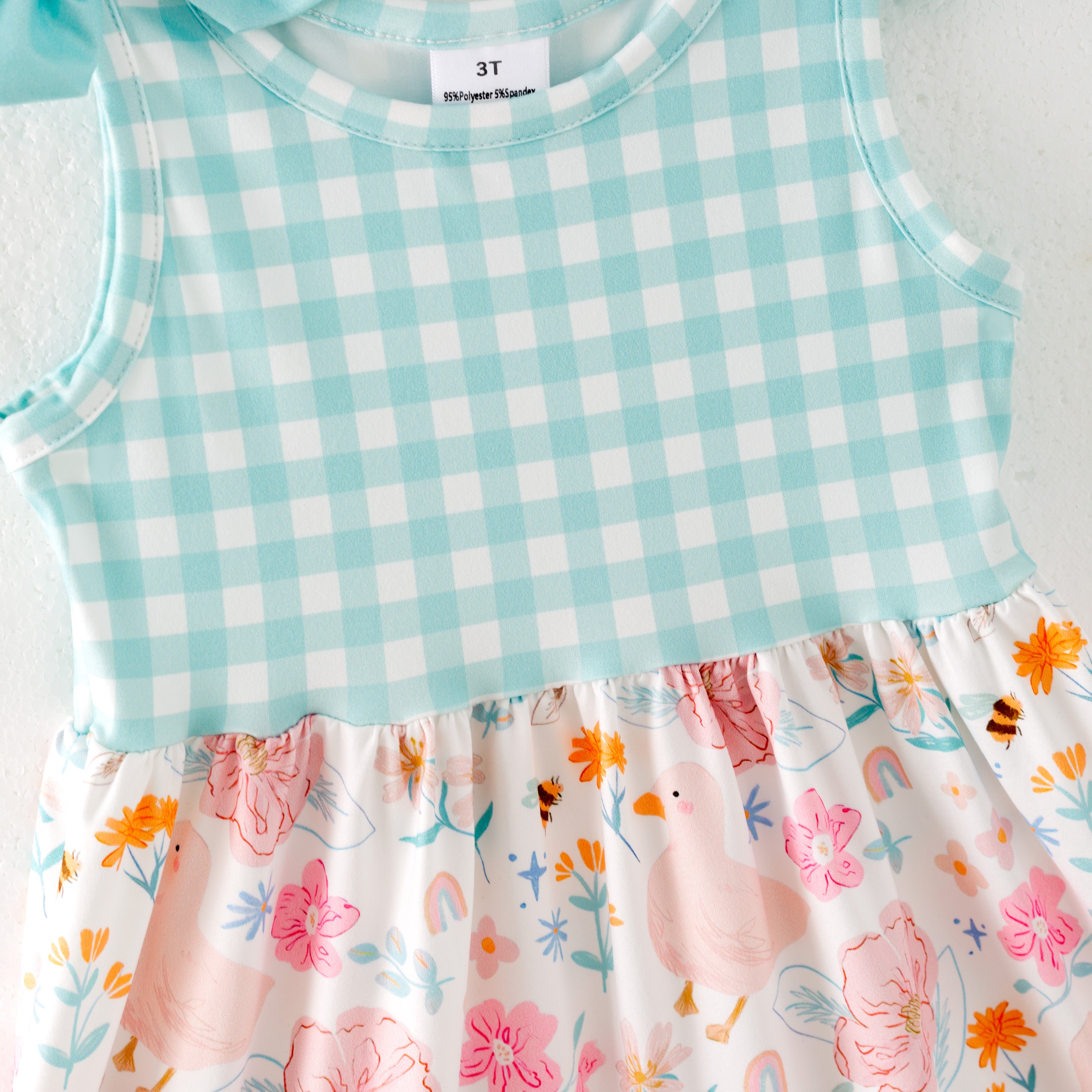 (Pre Order)Girls Spring and Summer Farm&Puppy Print Dress