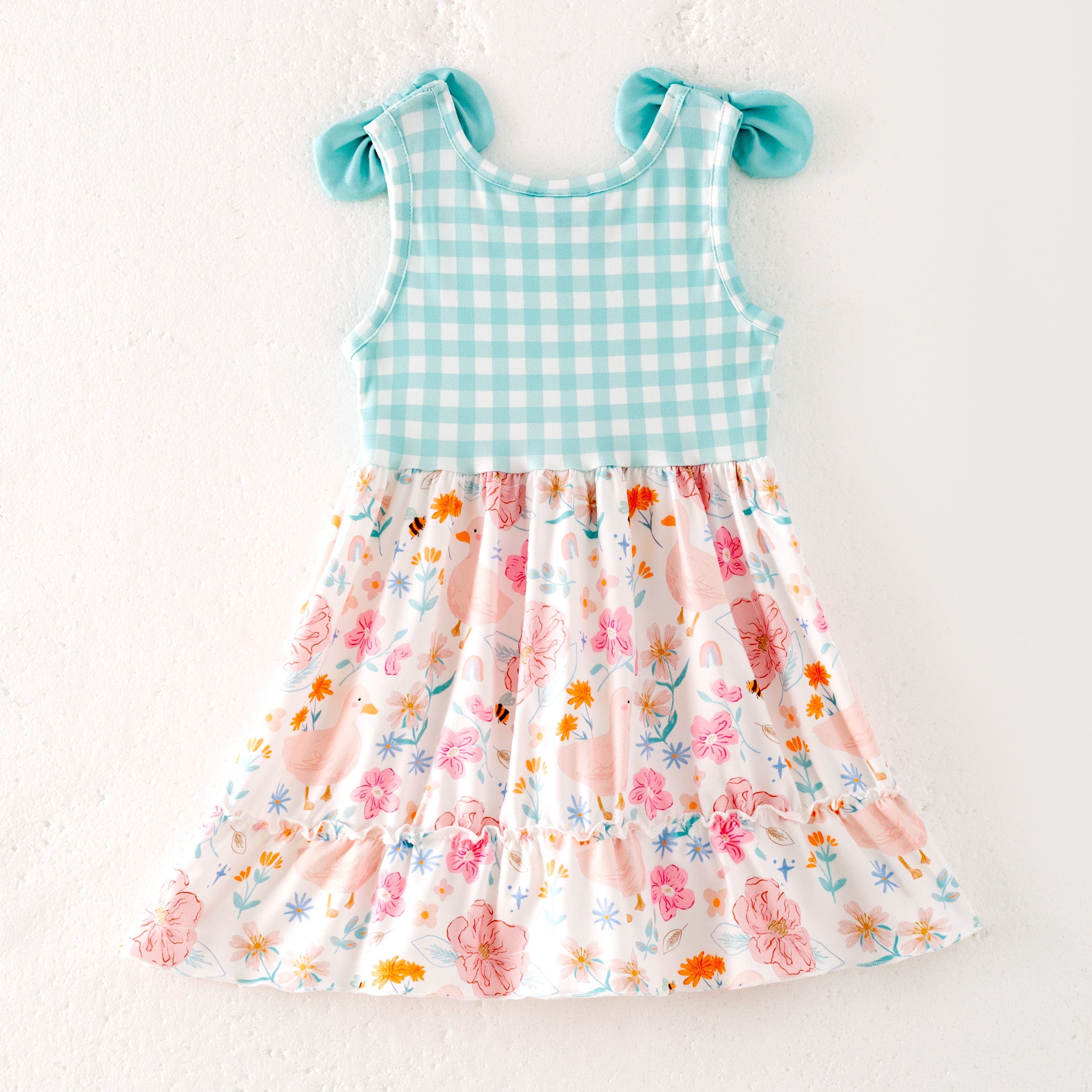 (Pre Order)Girls Spring and Summer Farm&Puppy Print Dress