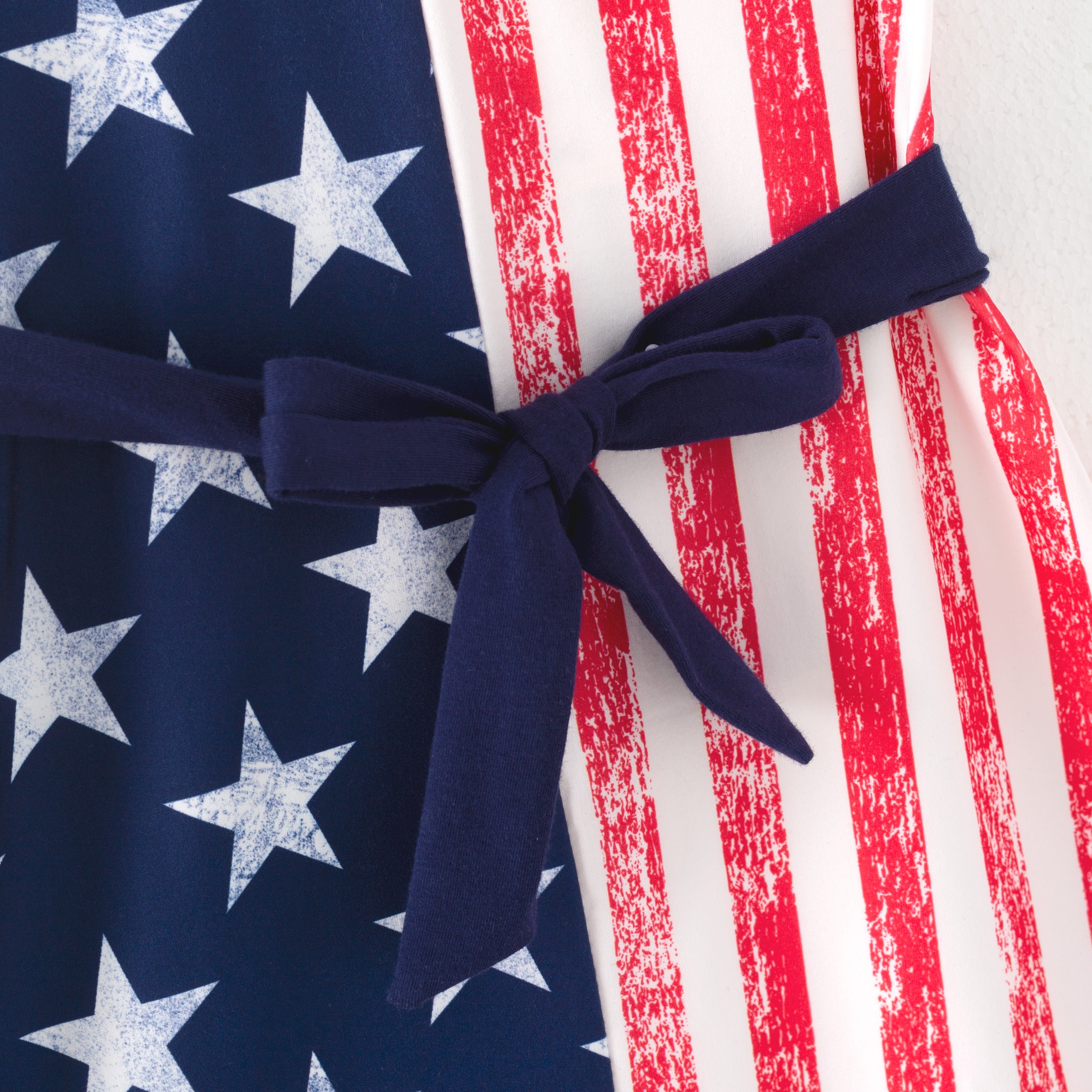 (In Stock)Mommy and Me Patriotic Print Strap MAXI dress