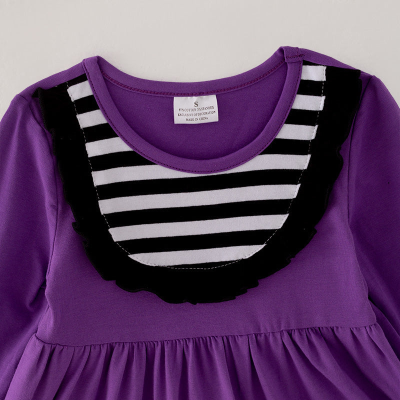 (In Stock E31-1-2)Girls Halloween Applique Cotton Dress