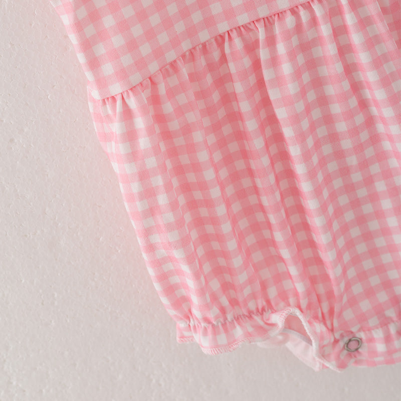 (In Stock A5-7-1)Baby Girls Halloween Embroidery Romper