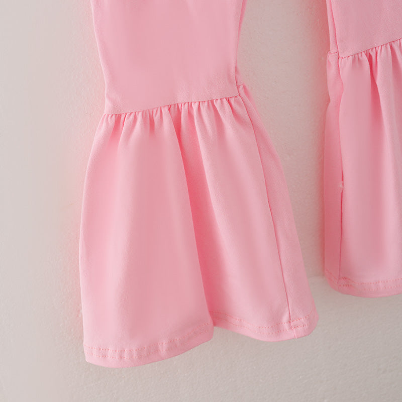 (In Stock A5-1-3)Girls Halloween Embroidery Outfit Set