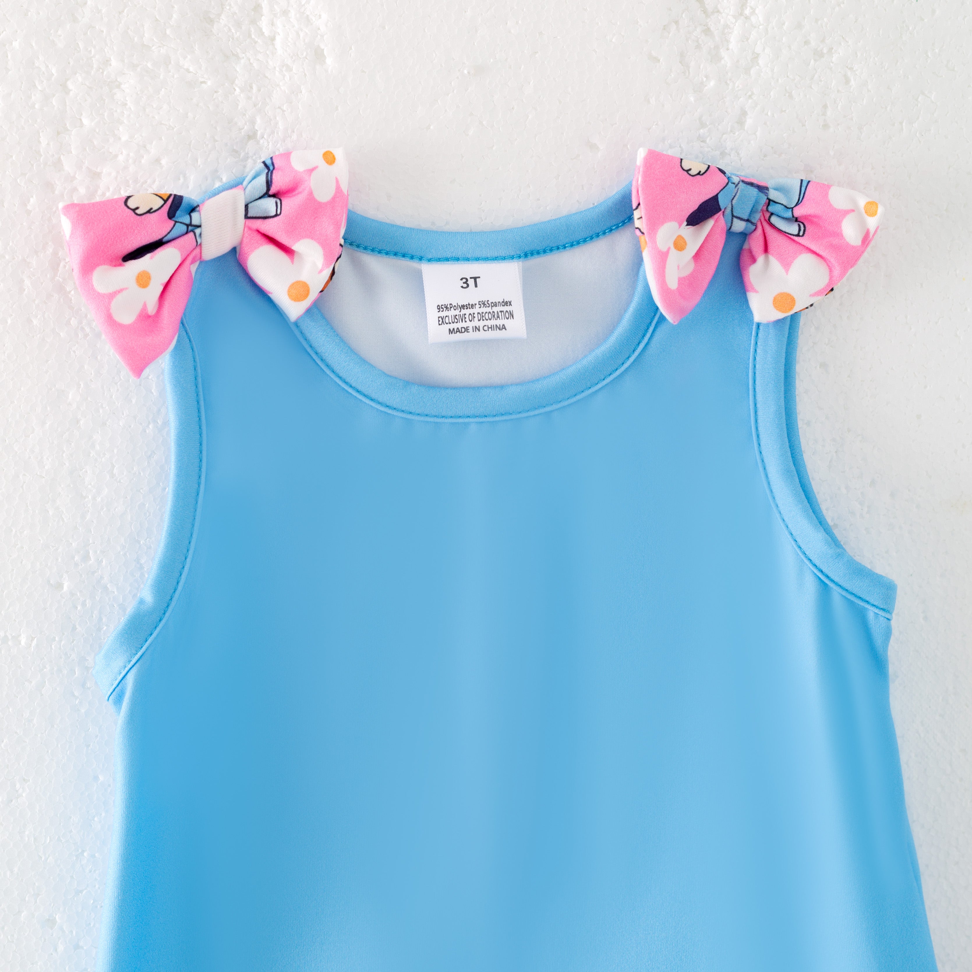 (Pre Order)Girls Spring and Summer Cartoon Print Skort Set