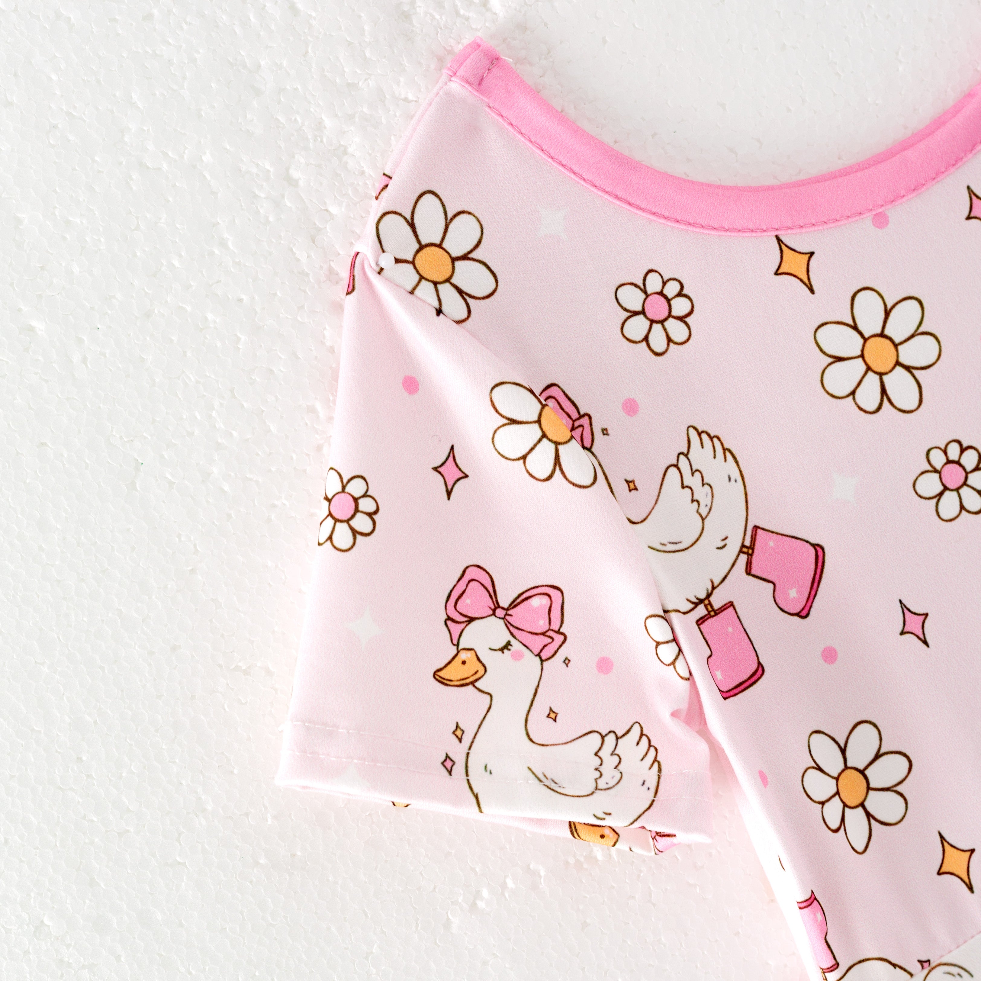 (Pre Order)Girls Spring and Summer Silly Goose Print Dress&Set