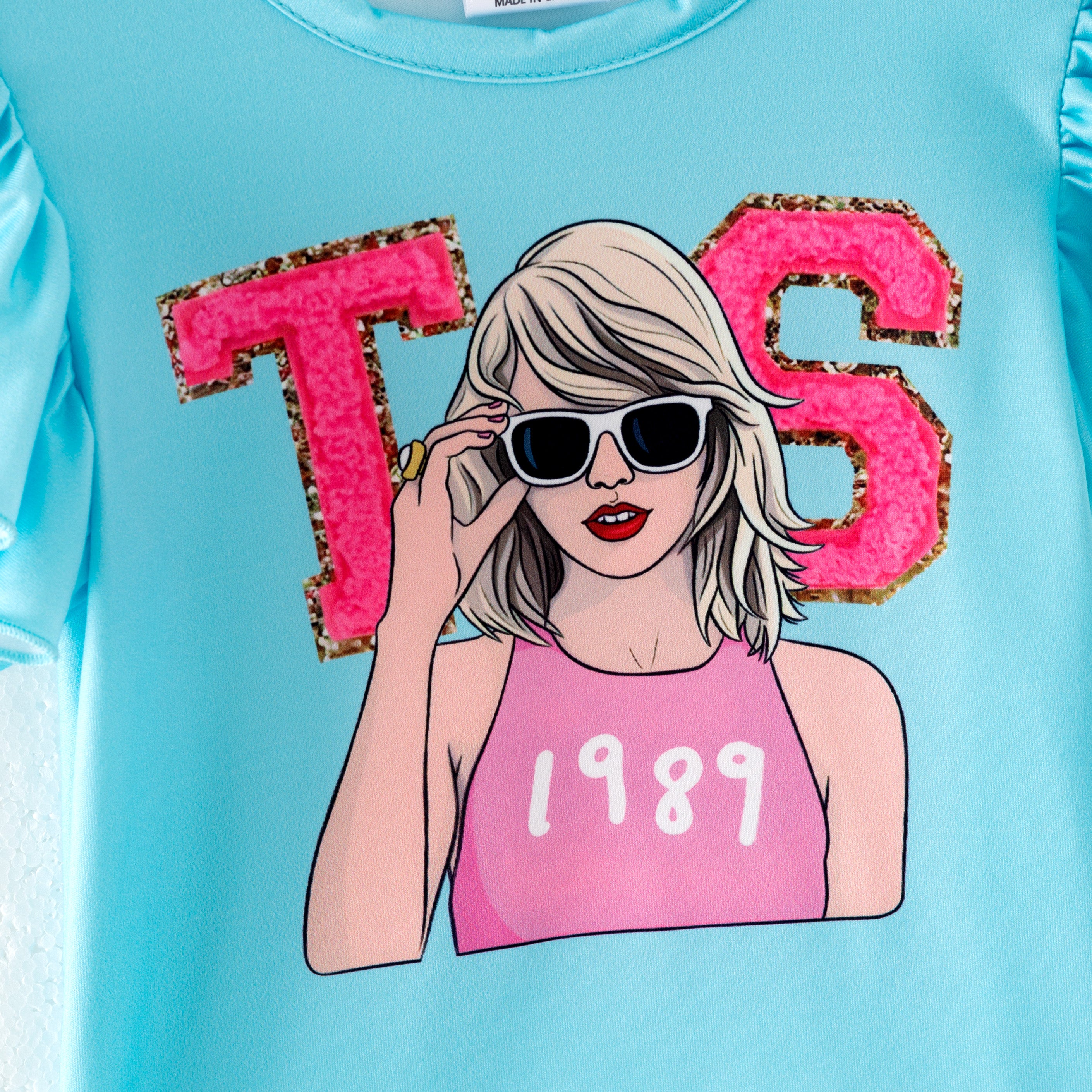 (Pre Order)Girls Summer TS Print Short Set