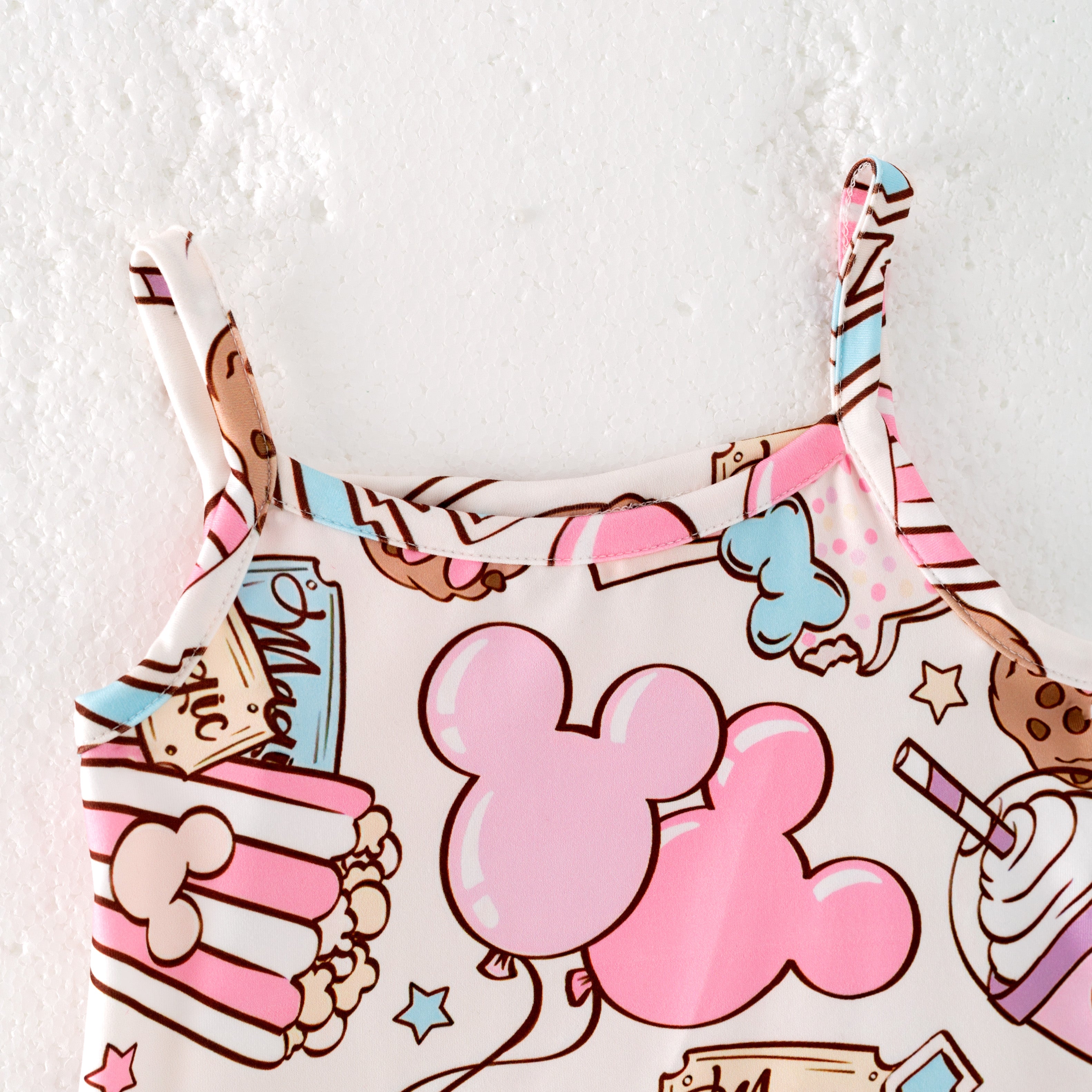 (Pre Order)Girls Summer Cute Cartoon Print Skirt Set