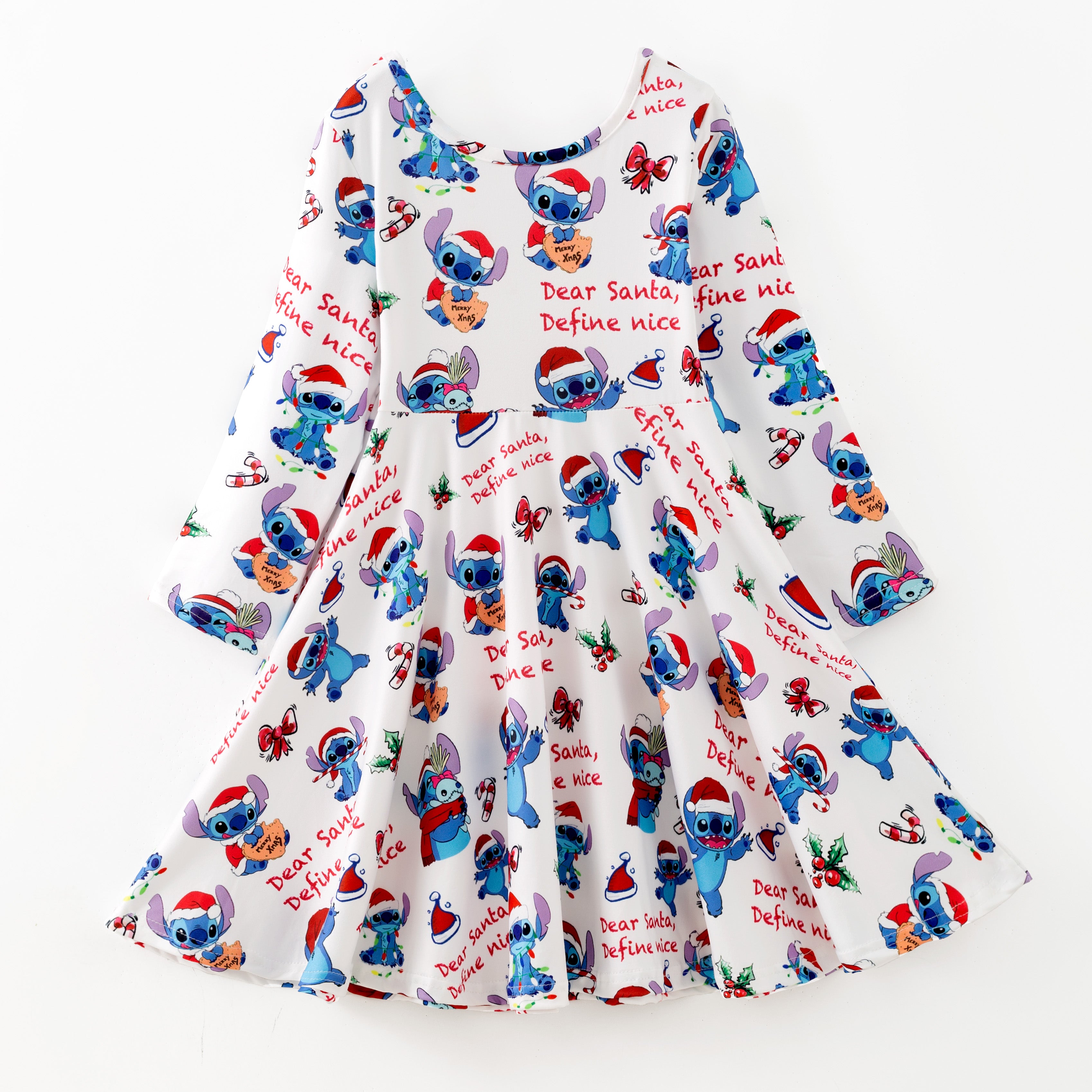 (Pre Order,Prepack Zone)Girls Christmas Cartoon Print Dress&Pajamas(Mix Size)