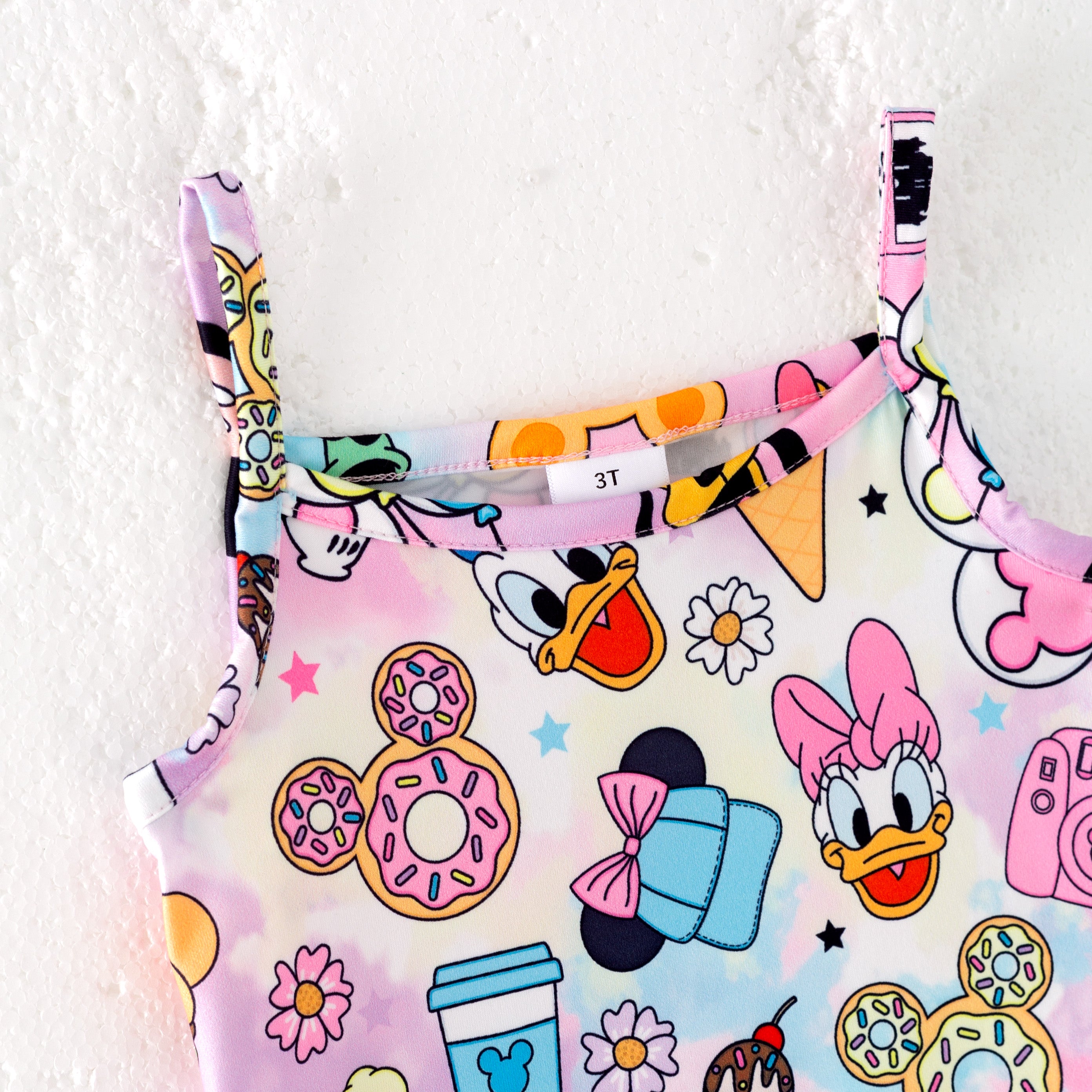 (Pre Order)Girls Summer Cute Cartoon Print Skirt Set