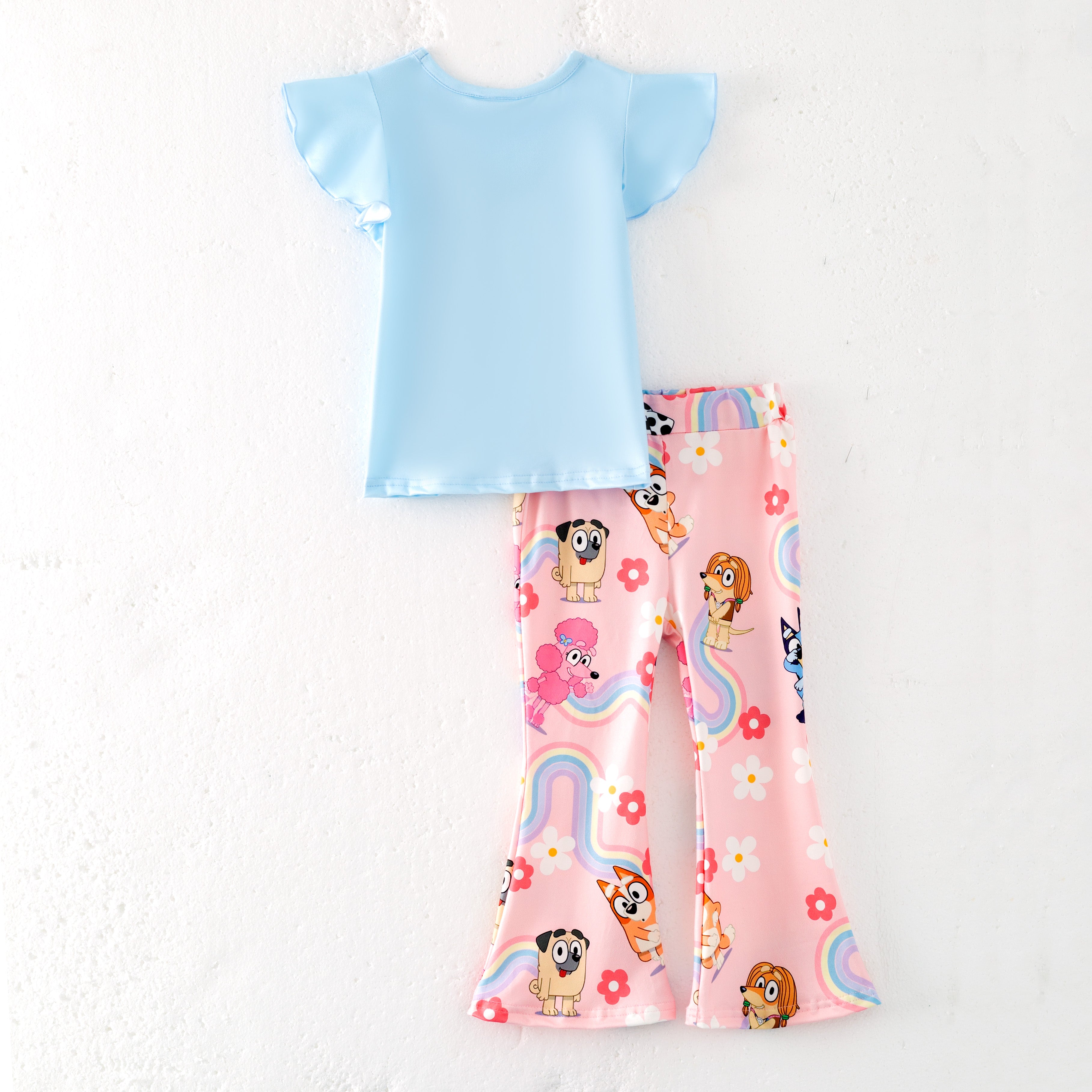 (Pre Order)Girls Cute Cartoon Print Outfit Set