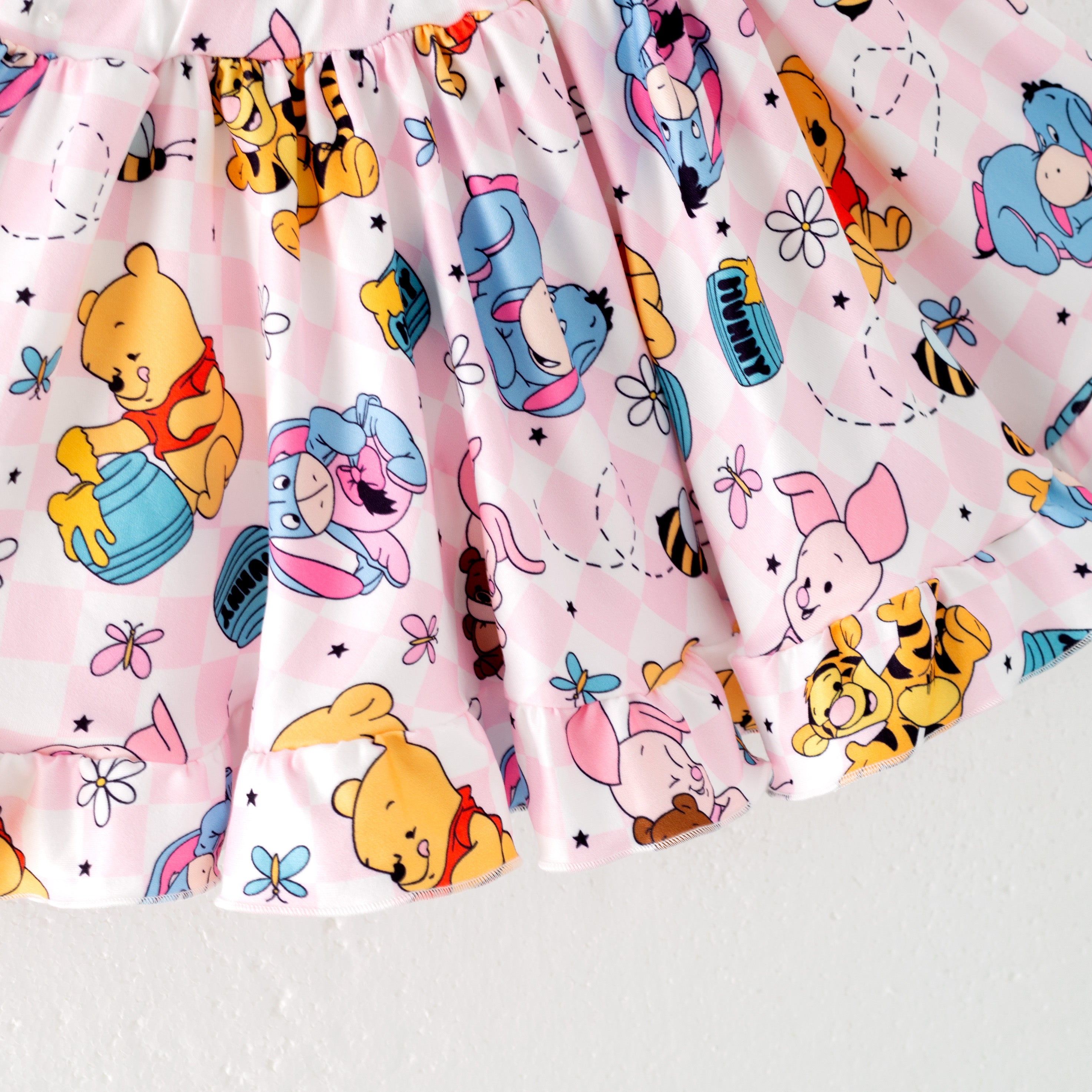 (Pre Order)Girls Summer Cute Cartoon Print Skirt Set