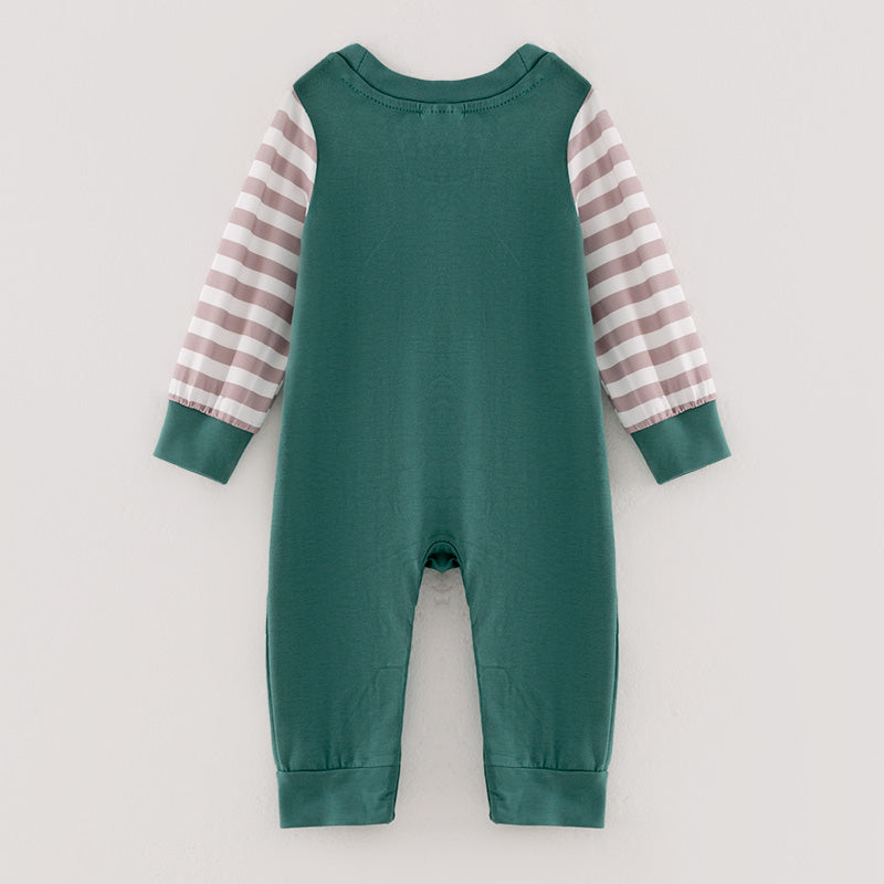 (In Stock L25-2-3)Baby Boys Turkey Applique Romper