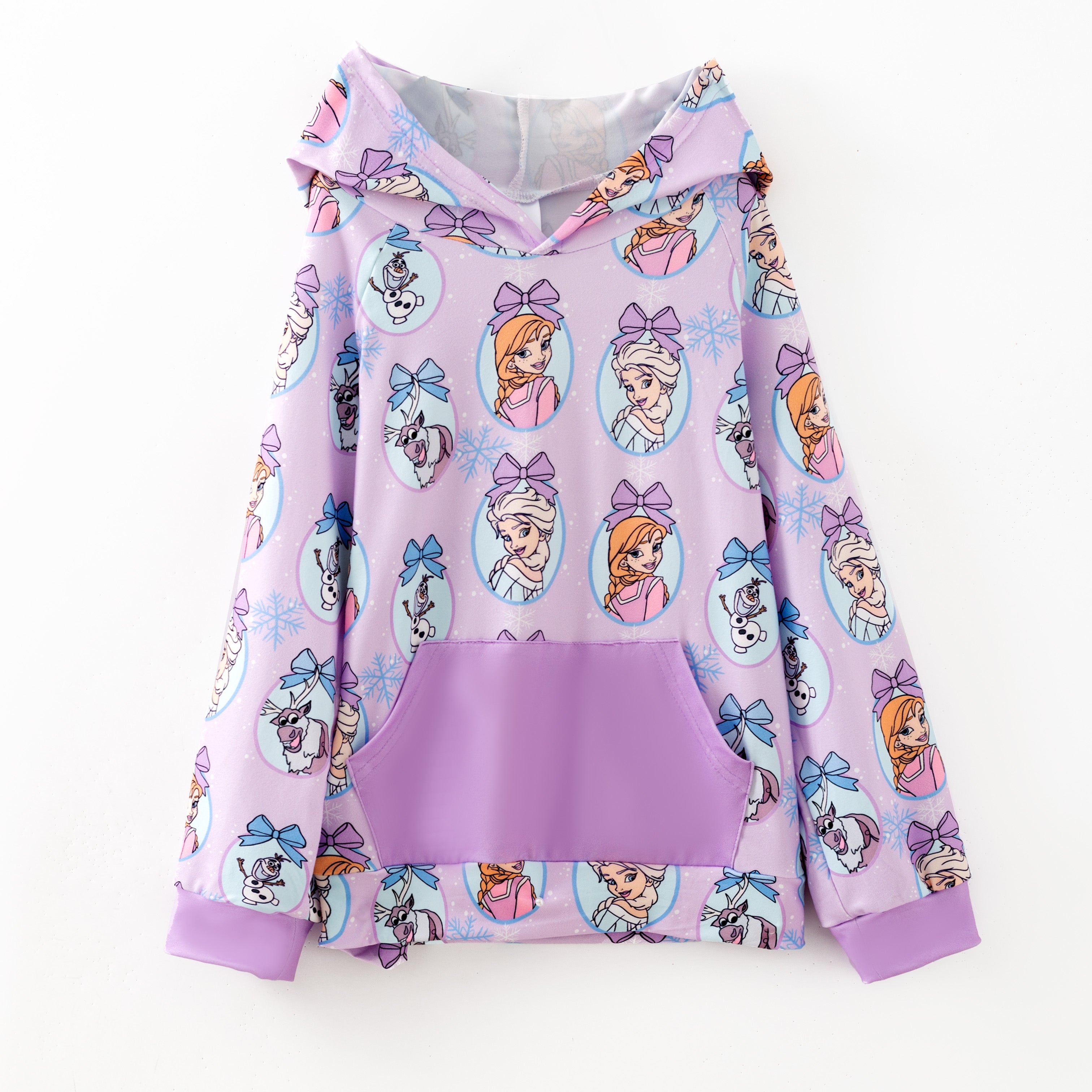 (Pre Order)Girls Fall&Winter Princess Print Dress,Hoodie