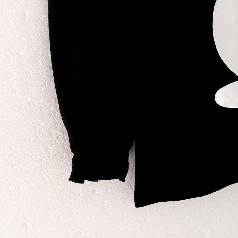 (In Stock E31-6-1)Girls Halloween Ghost Print Outfit Set