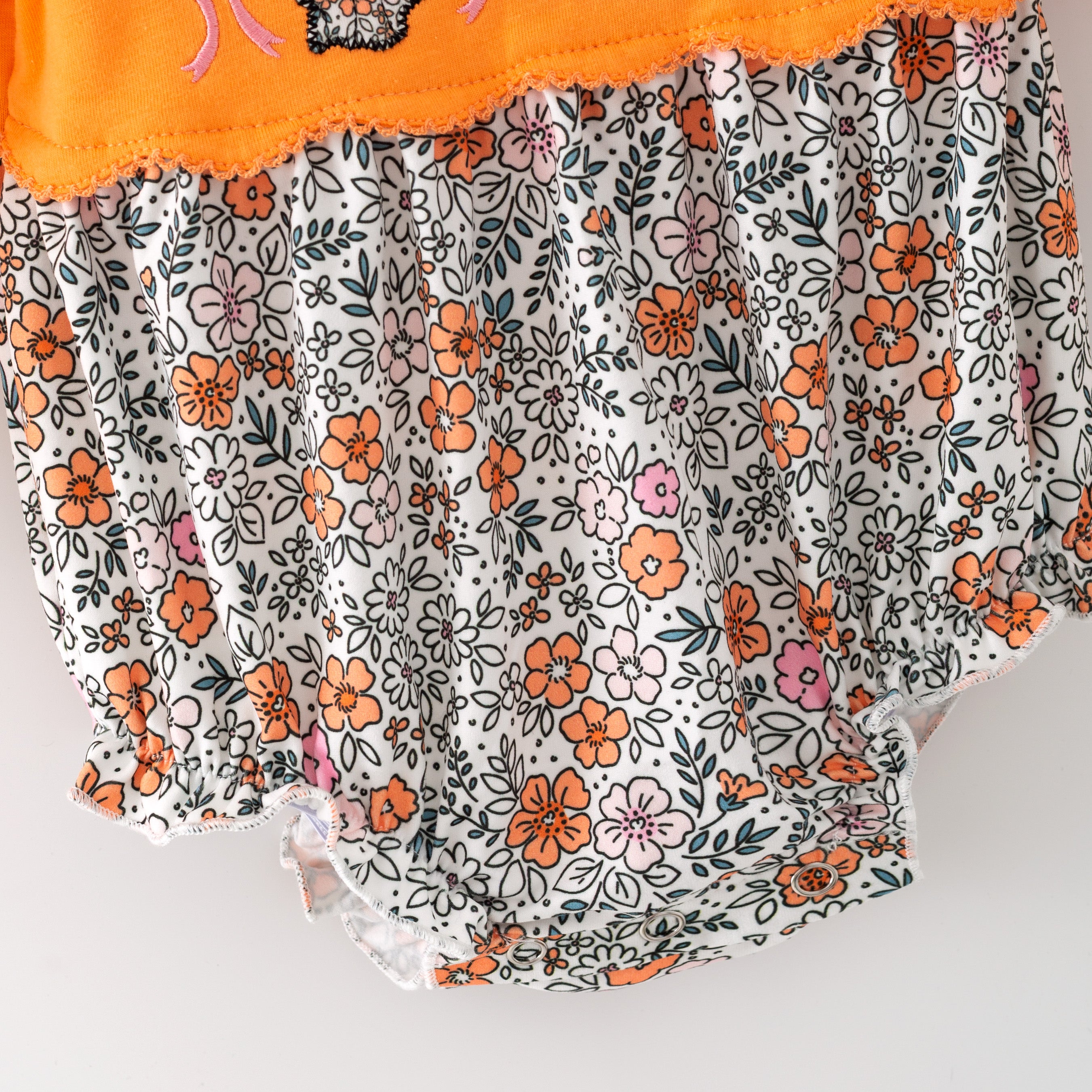 (In Stock)Toddler Girls Halloween Ghost Applique Romper