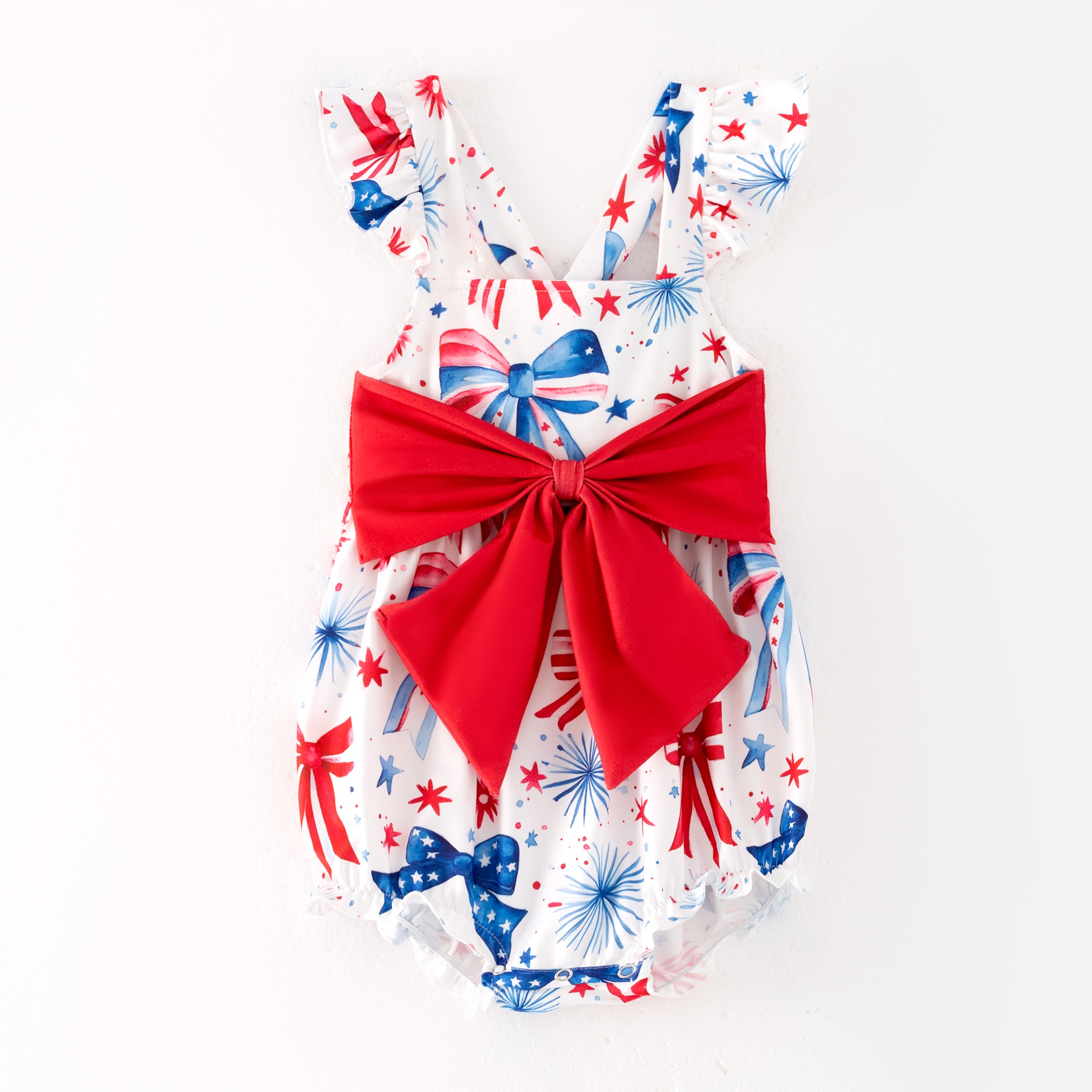(Pre Order)Sisters Patriotic Print Dress,Romper and Set