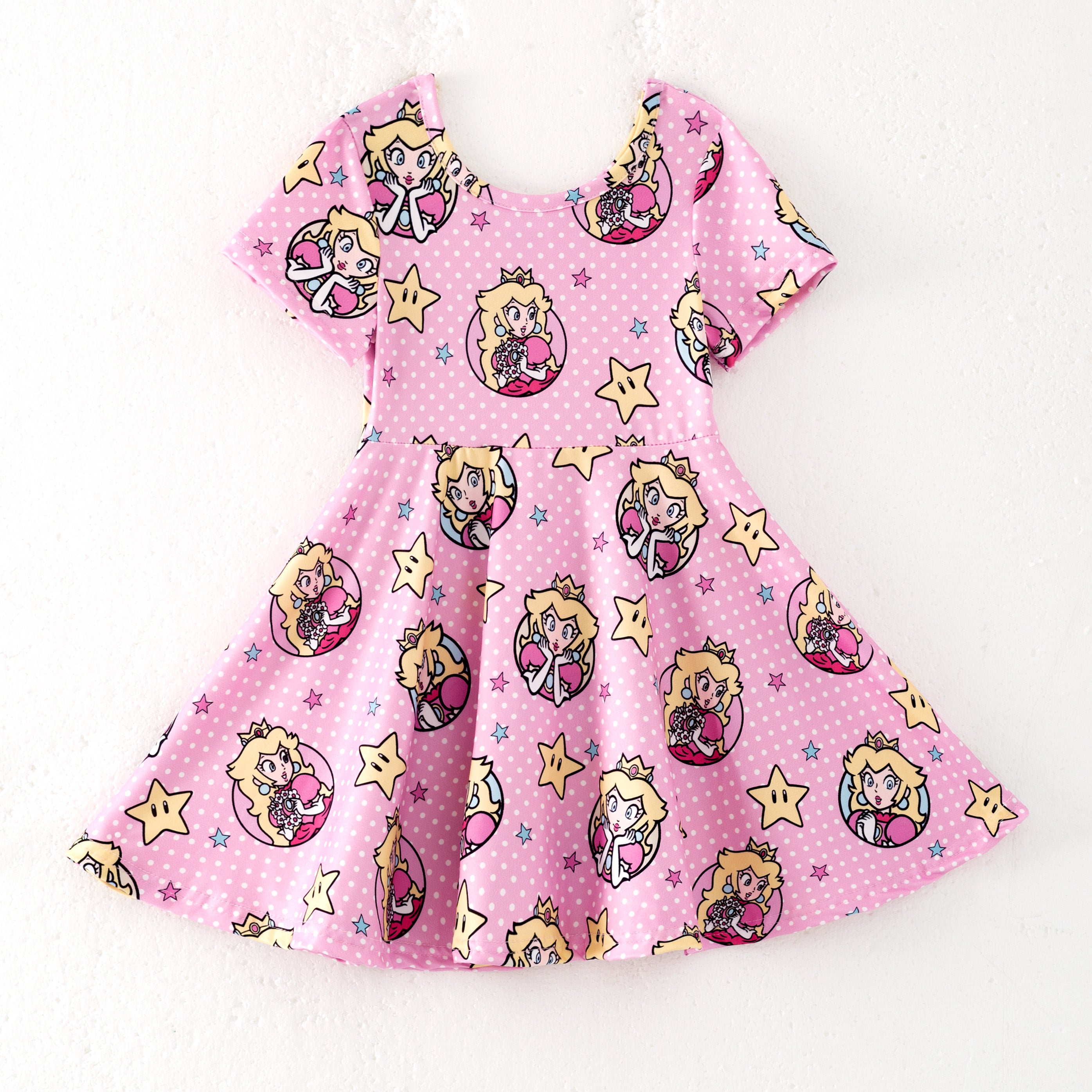 (Pre Order)Girls Cute Cartoon Print Twirl Dress