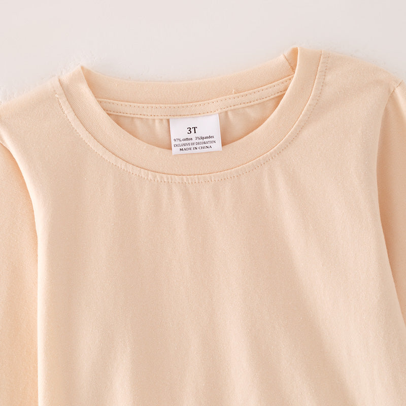 (In Stock A4-8-3)Girls Christmas Cotton Top Velvet Pants Set