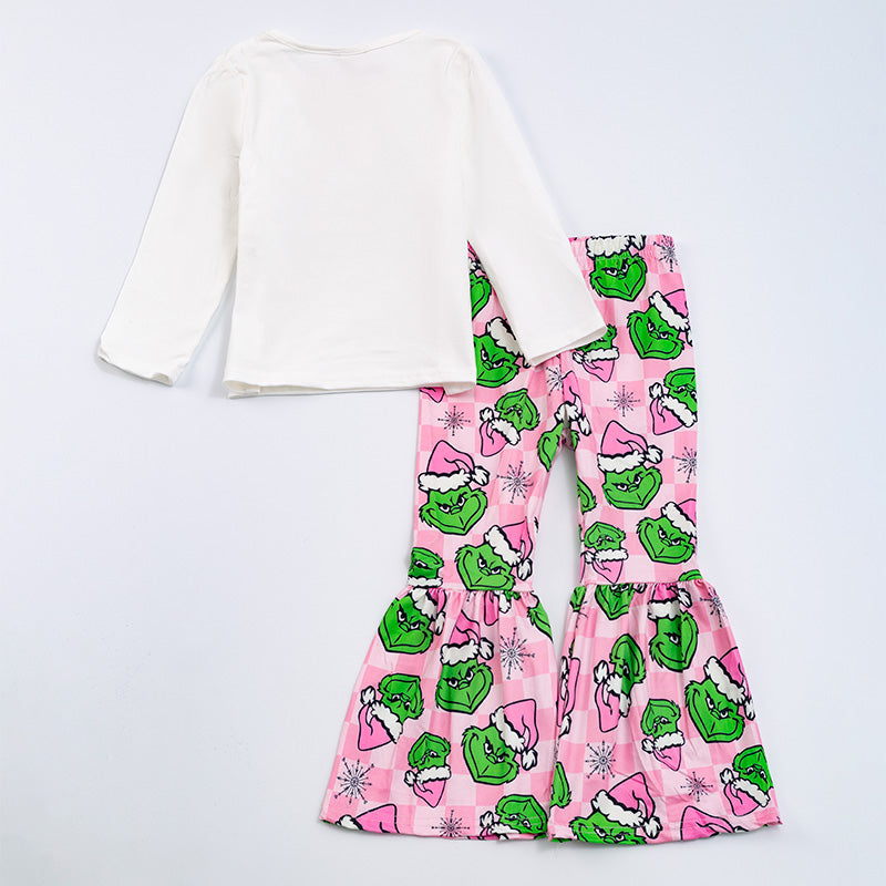 (In Stock G14-03-01)Grinch Long sleeve suit