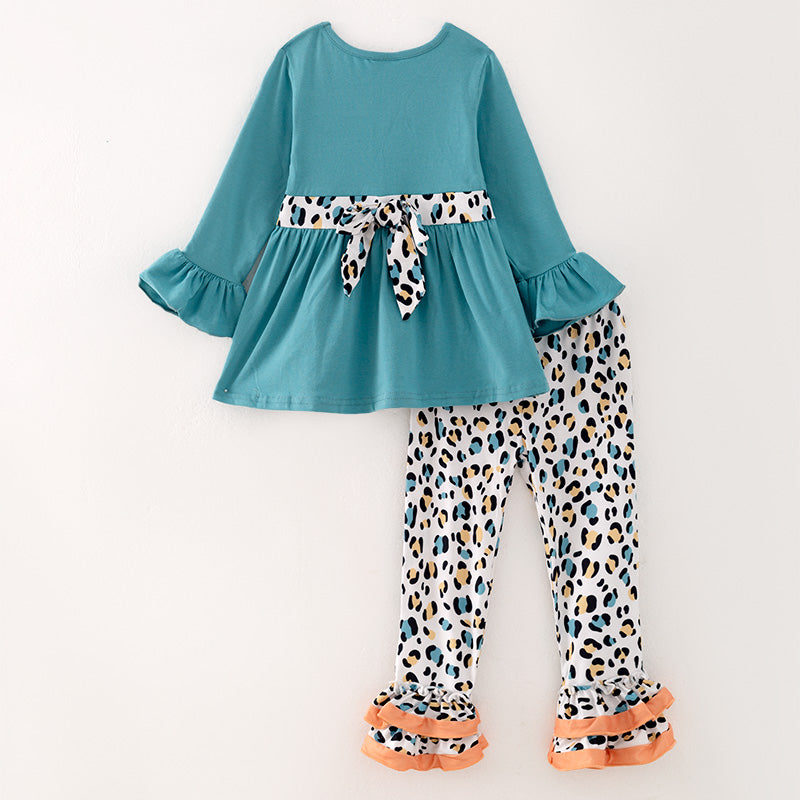 (In Stock Q5-6-2)Girls Thanksgiving Applique Outfit Set