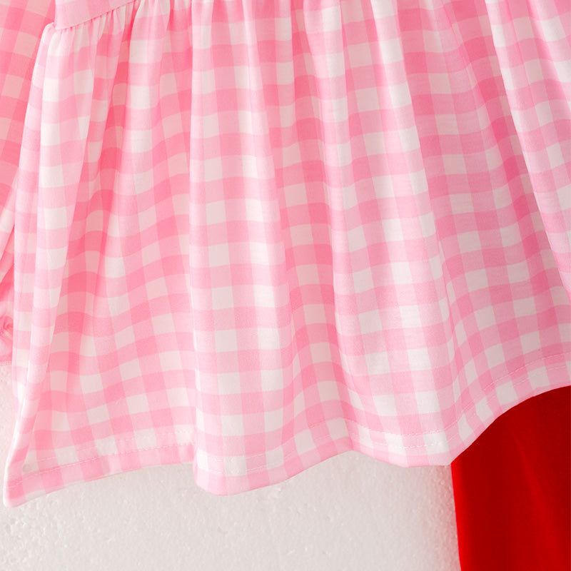 (In Stock L29-4-1)Girls Christmas Tree Embroidery Outfit Set