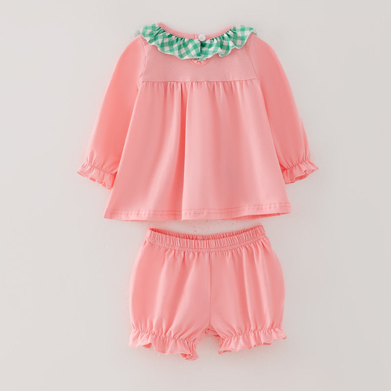 (In Stock)Baby Girls Christmas Applique Bloomer Set