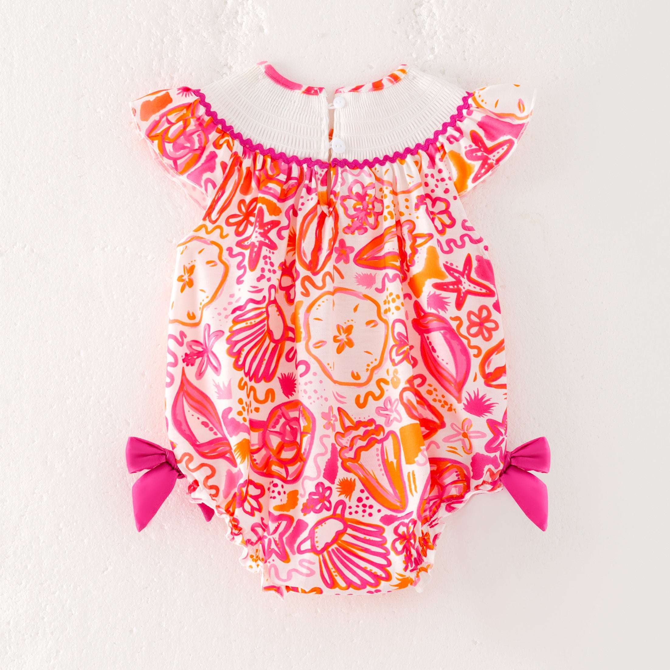 (Pre Order)Sisters Spring and Summer Embroidery Smocked Dress,Romper&Shorts Set