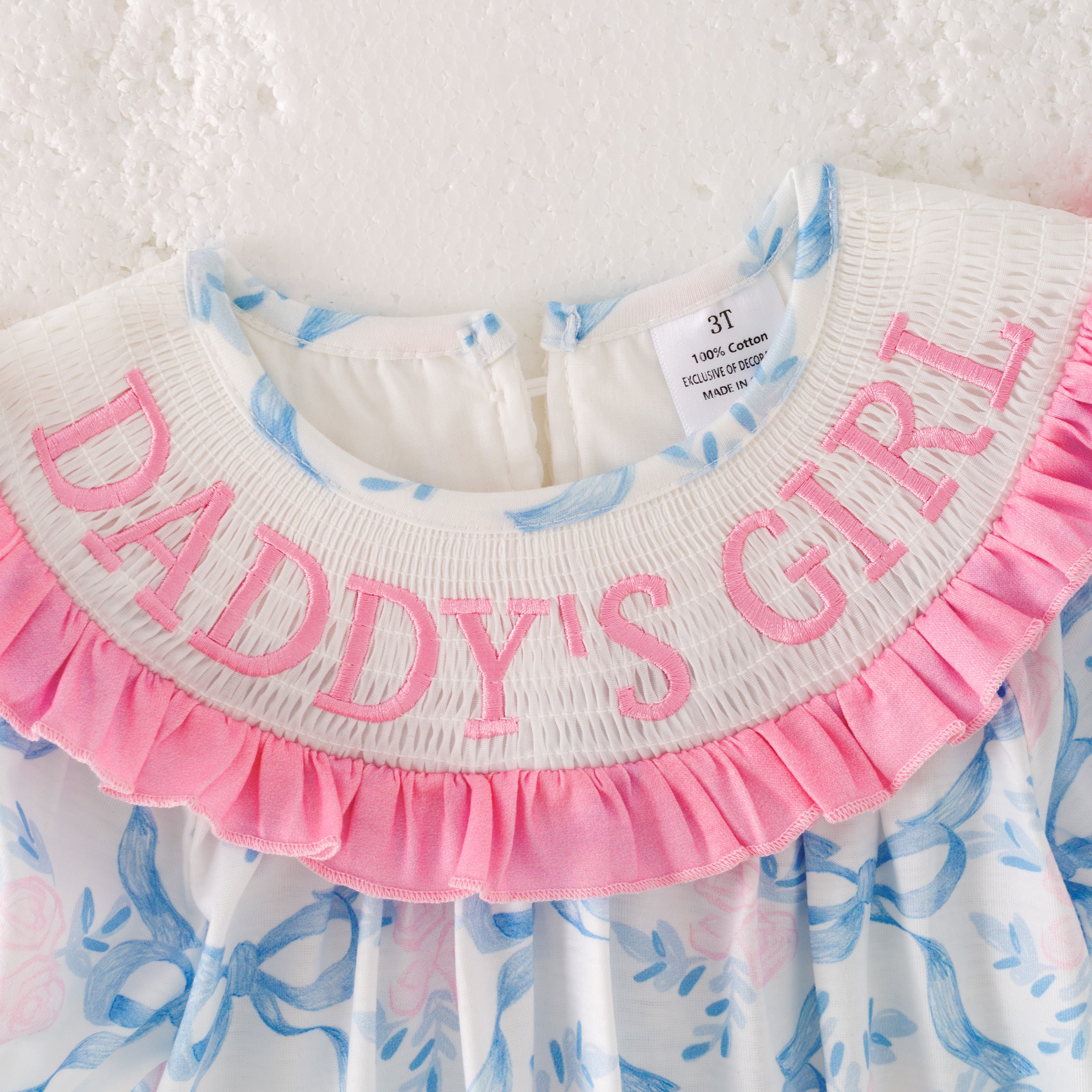 (Pre Order)Sibling Spring and Summer Embroidery Smocked Dress,Romper&Shorts Set
