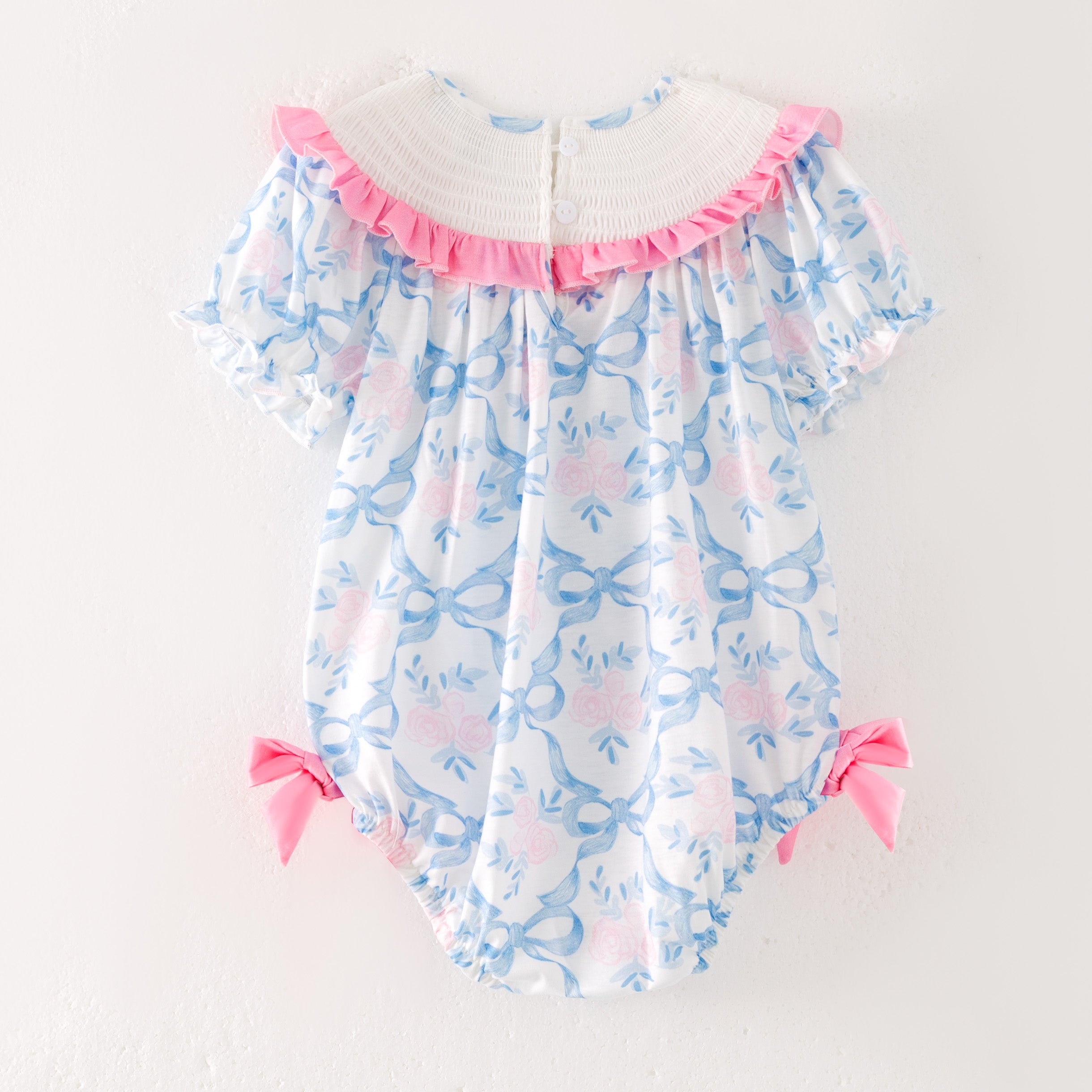 (Pre Order)Sibling Spring and Summer Embroidery Smocked Dress,Romper&Shorts Set