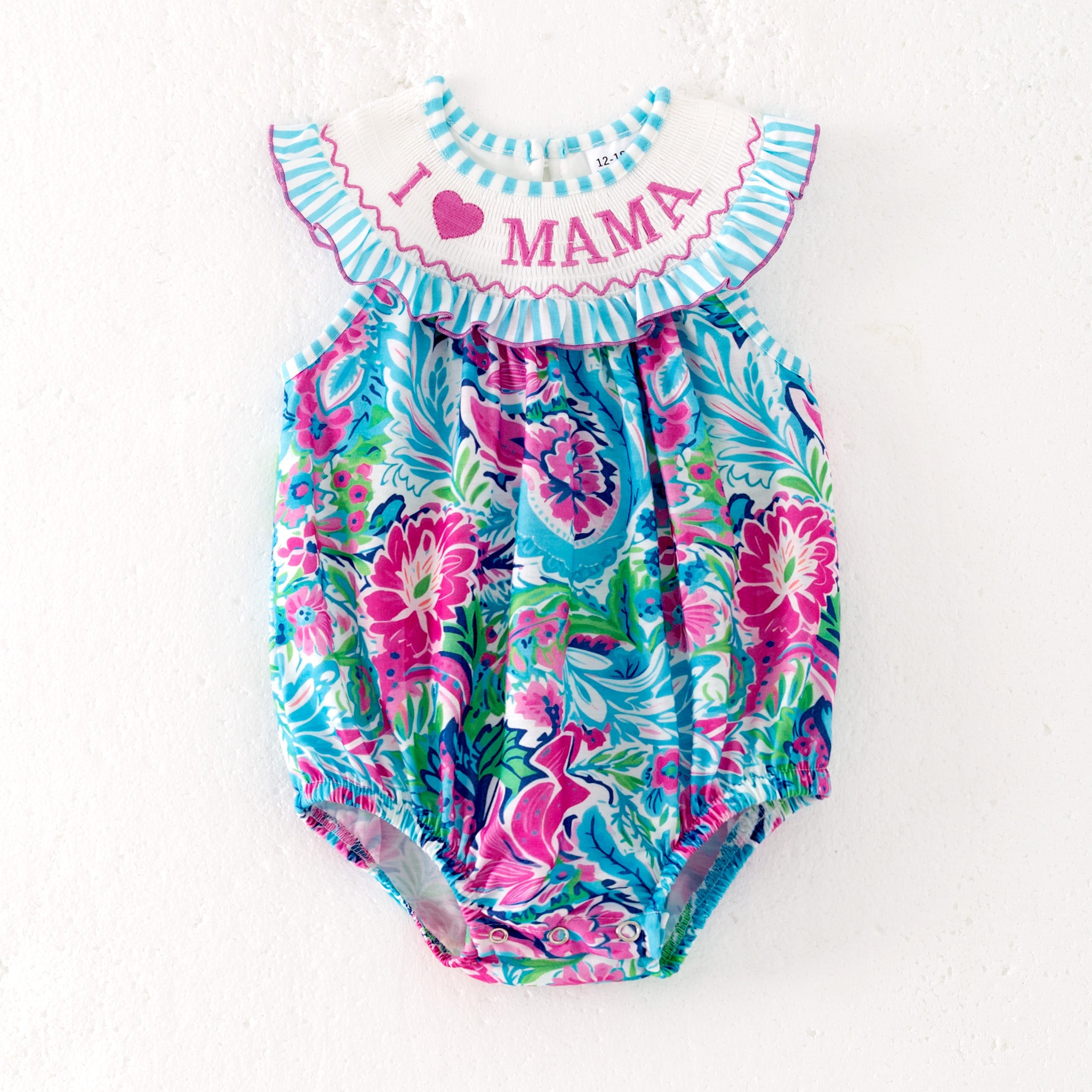 (Pre Order)Sisters Spring and Summer Embroidery Smocked Dress&Romper