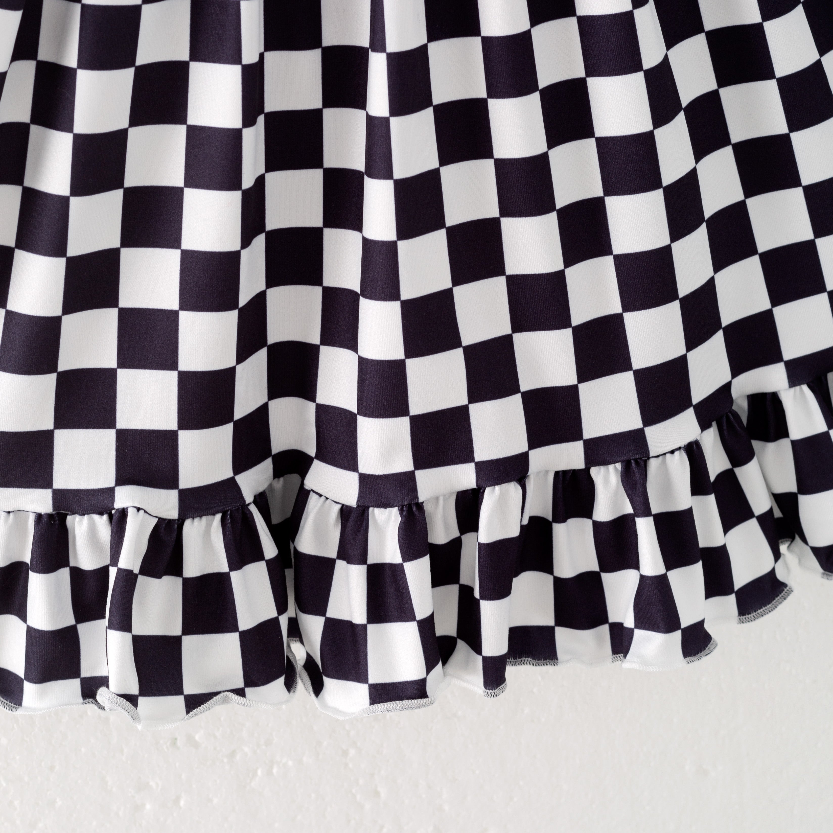 (Pre Order)Sleeveless Plaid Printed Girls' Summer Dress